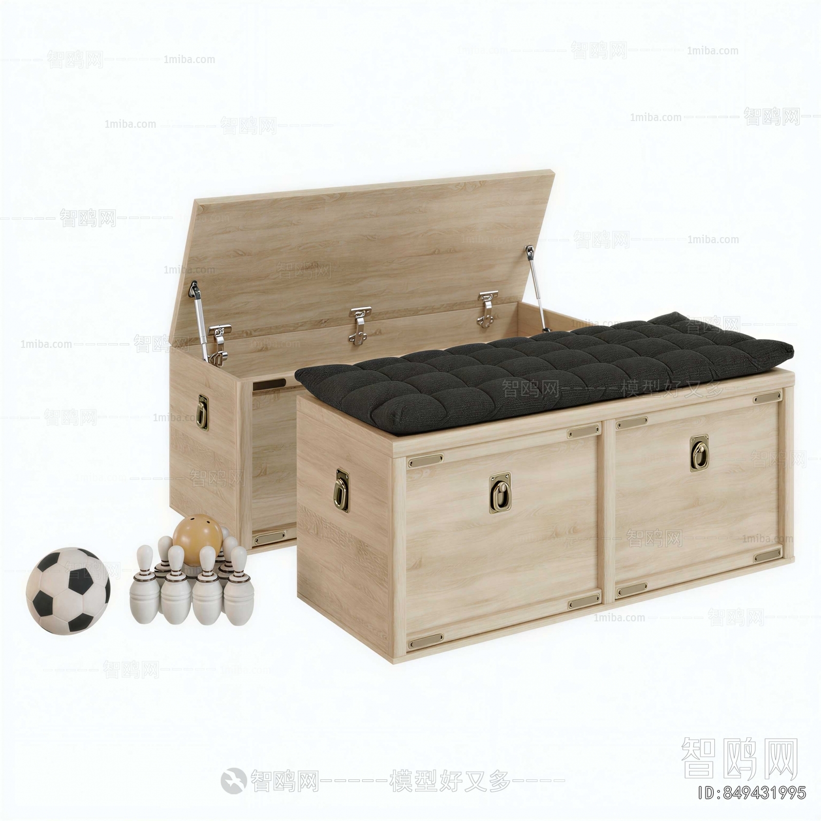 Industrial Style Side Cabinet