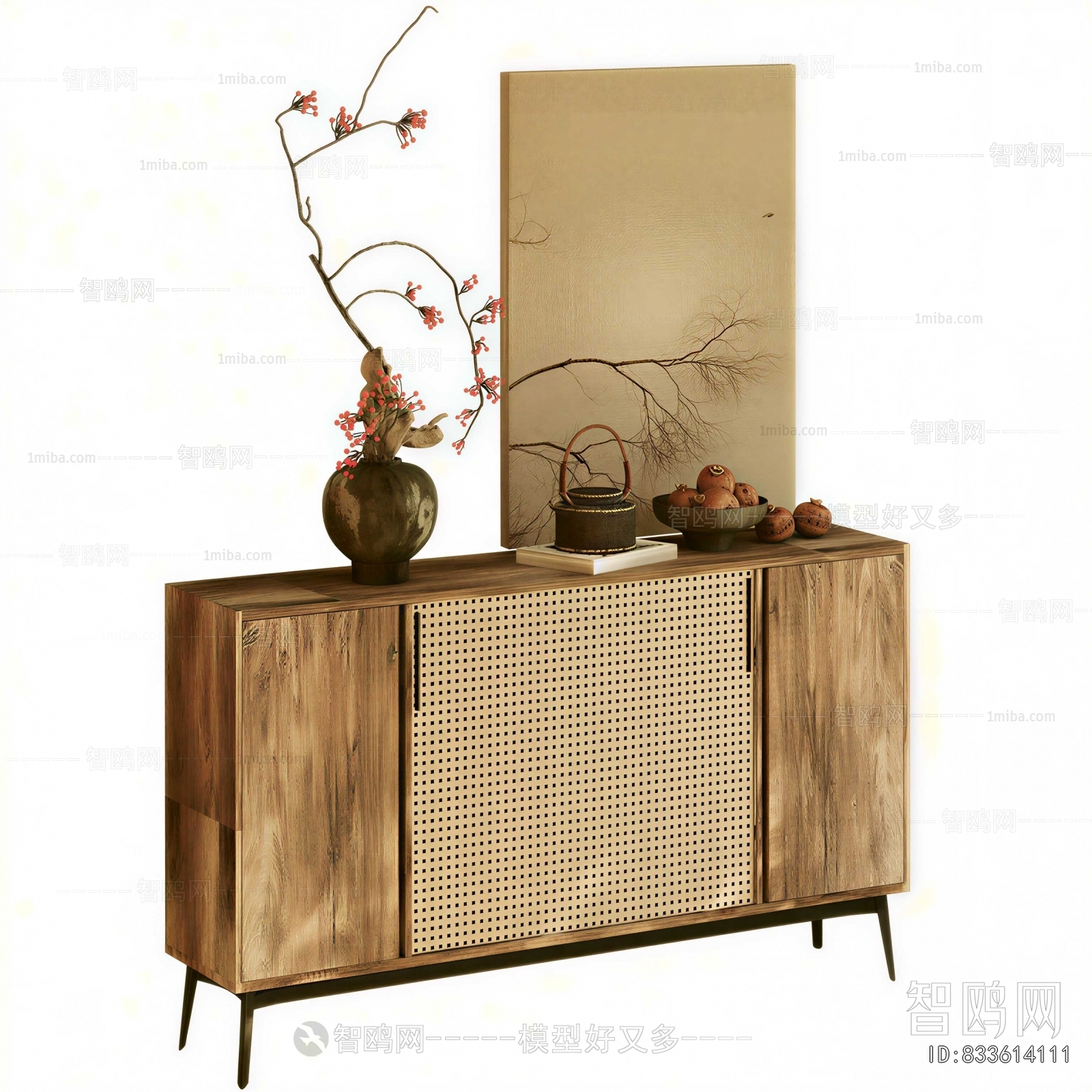 Wabi-sabi Style Entrance Cabinet