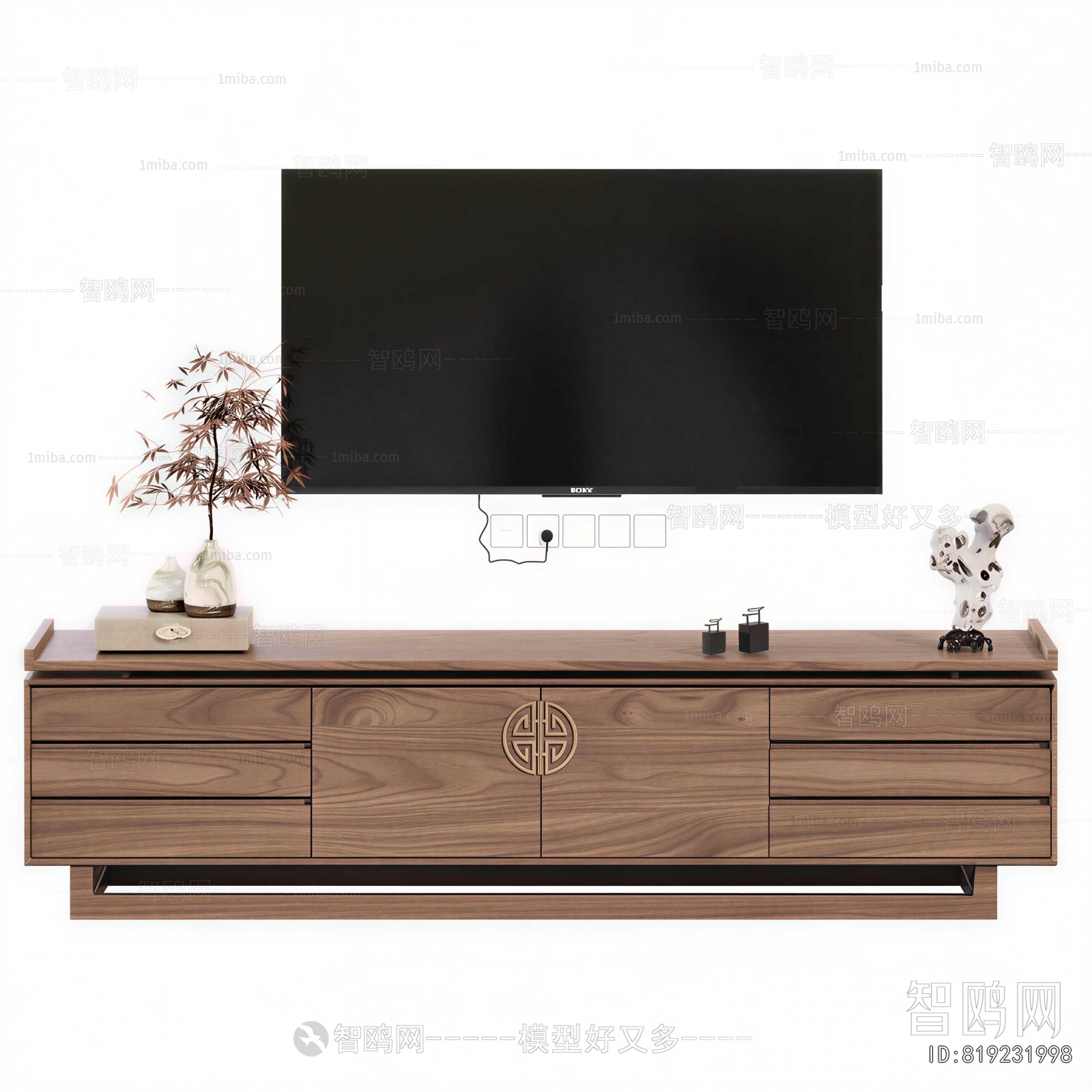 New Chinese Style TV Cabinet