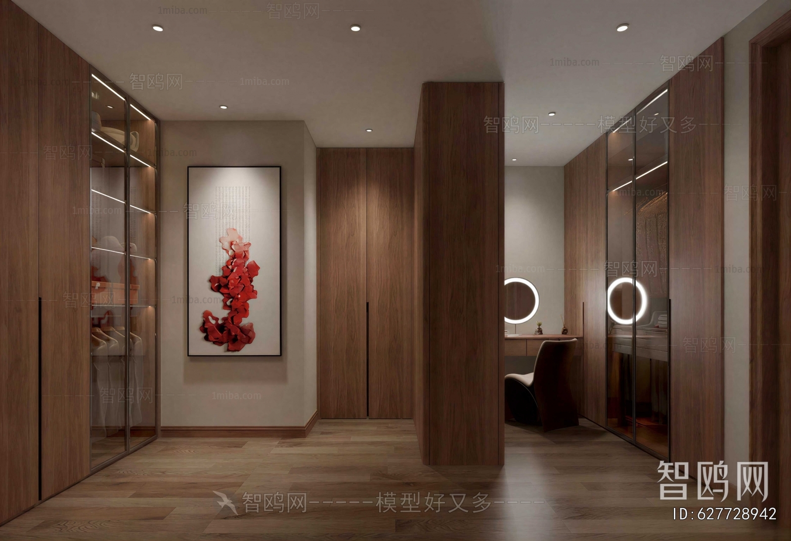 New Chinese Style Clothes Storage Area