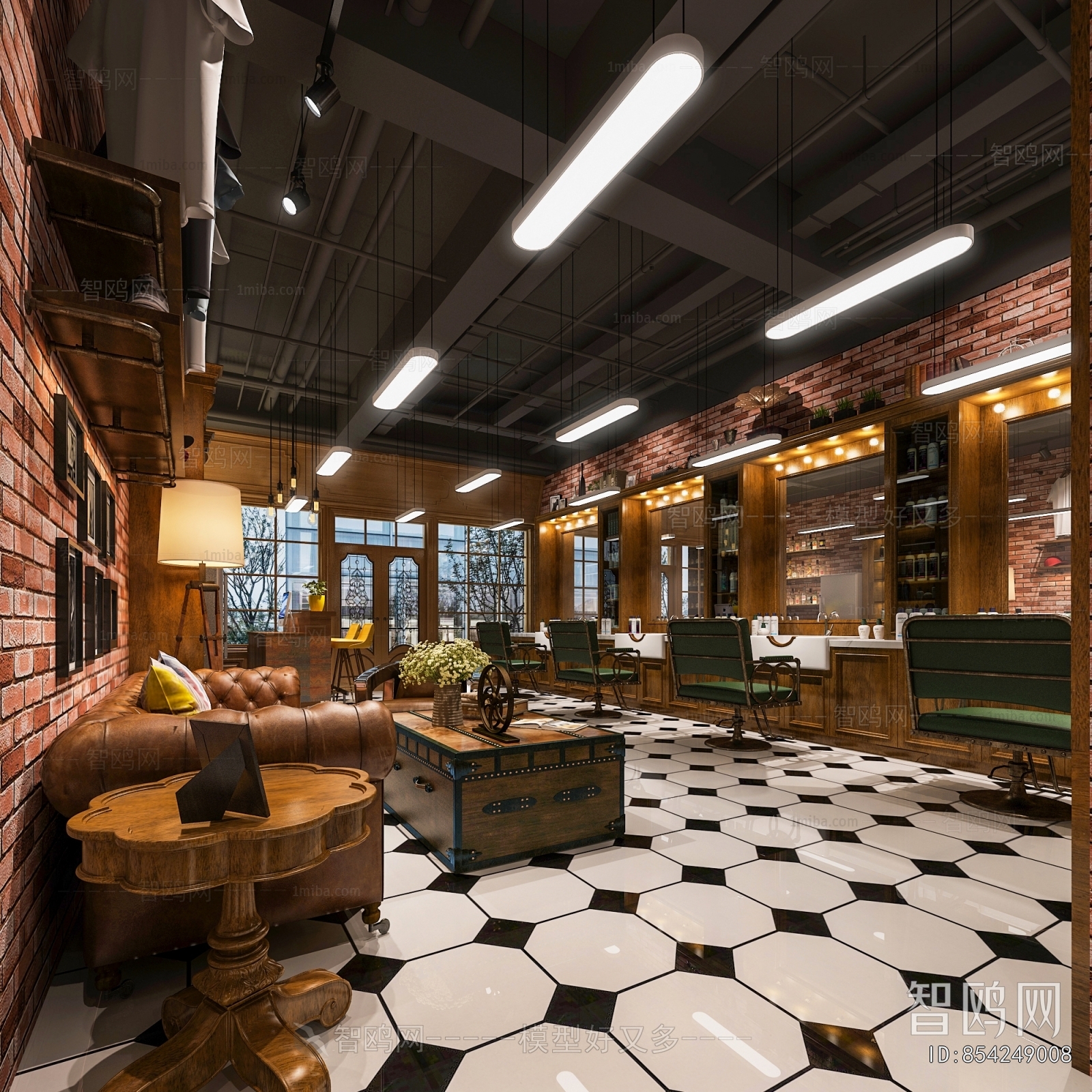 Industrial Style Barbershop