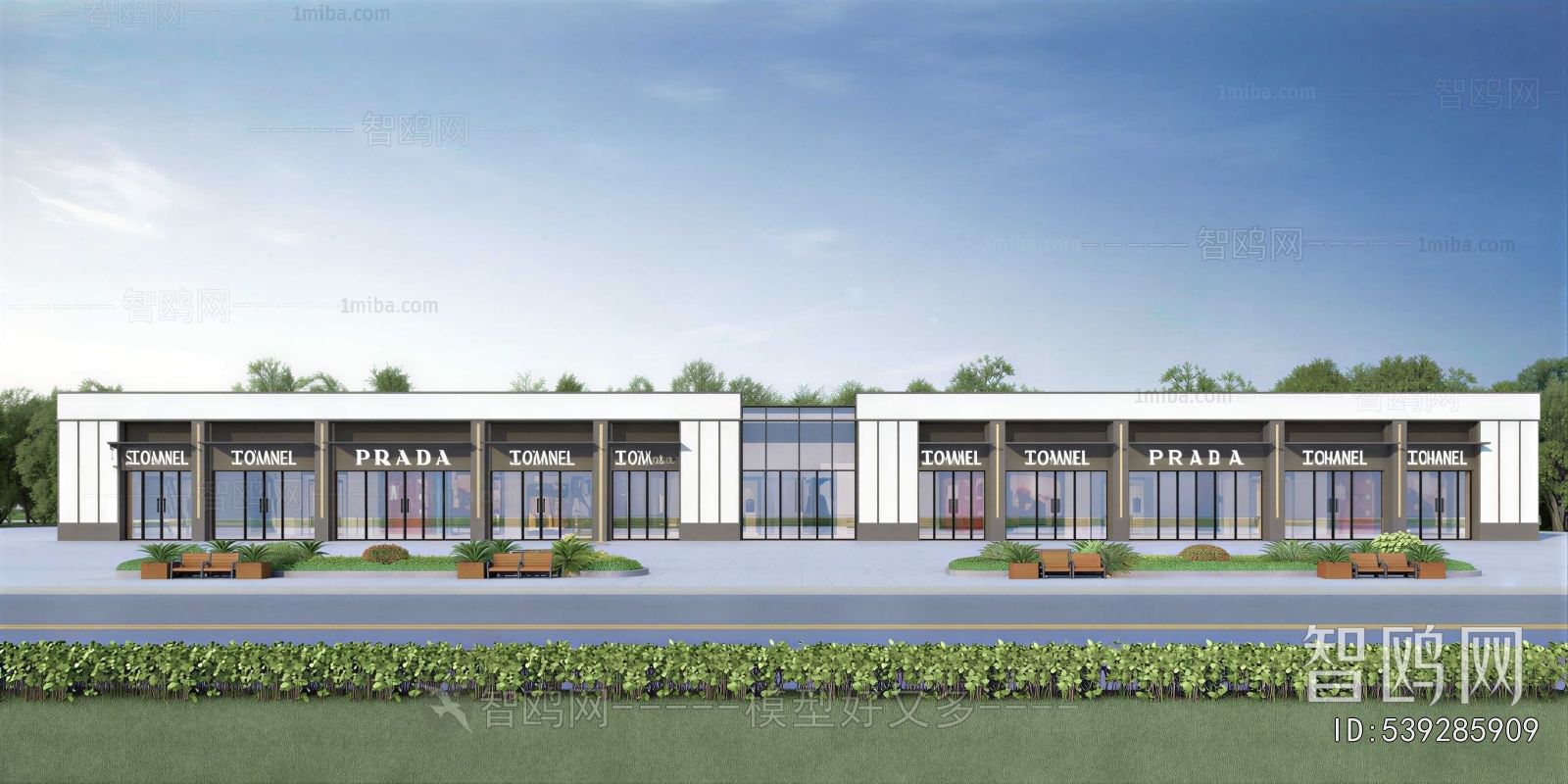 Modern Appearance Of Commercial Building