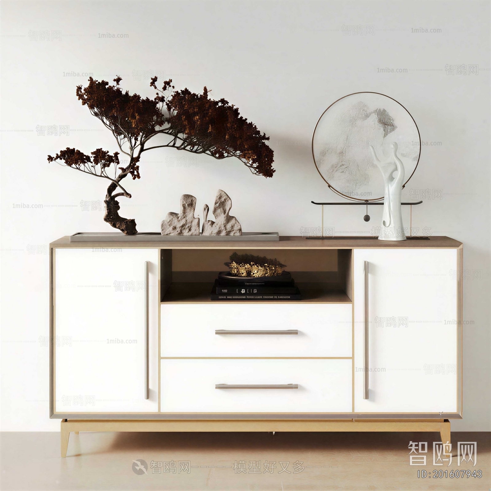 New Chinese Style Entrance Cabinet