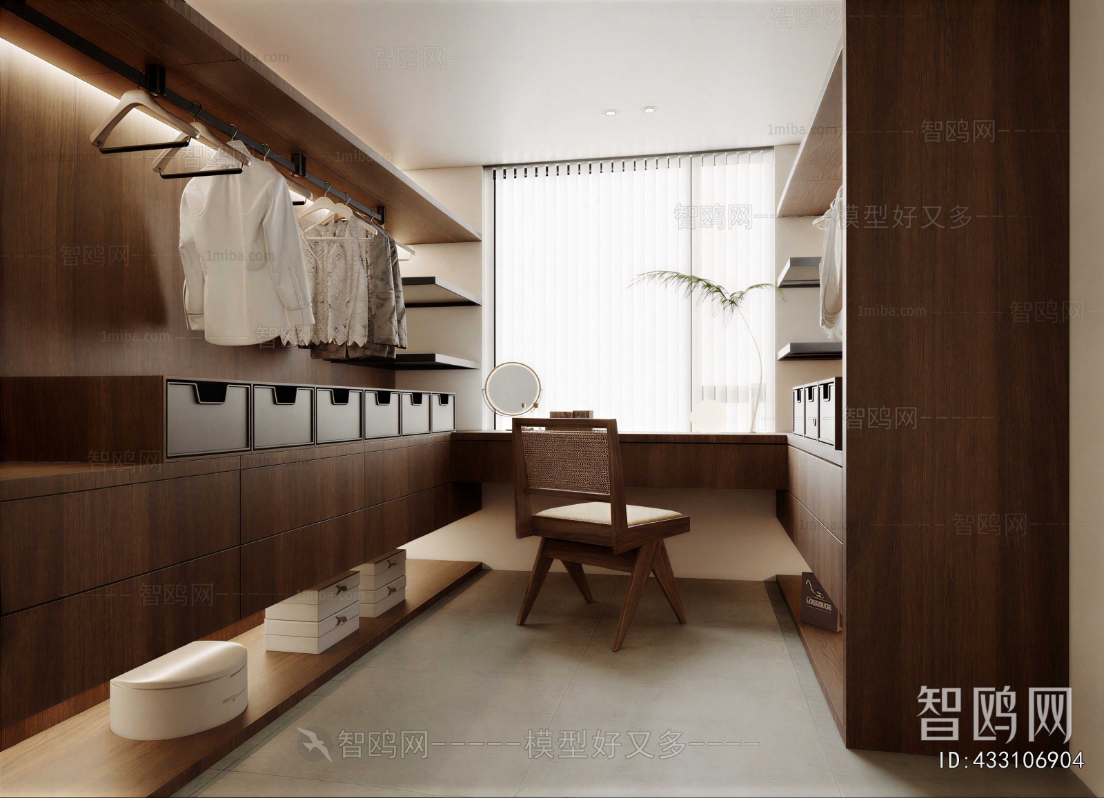 Modern Clothes Storage Area