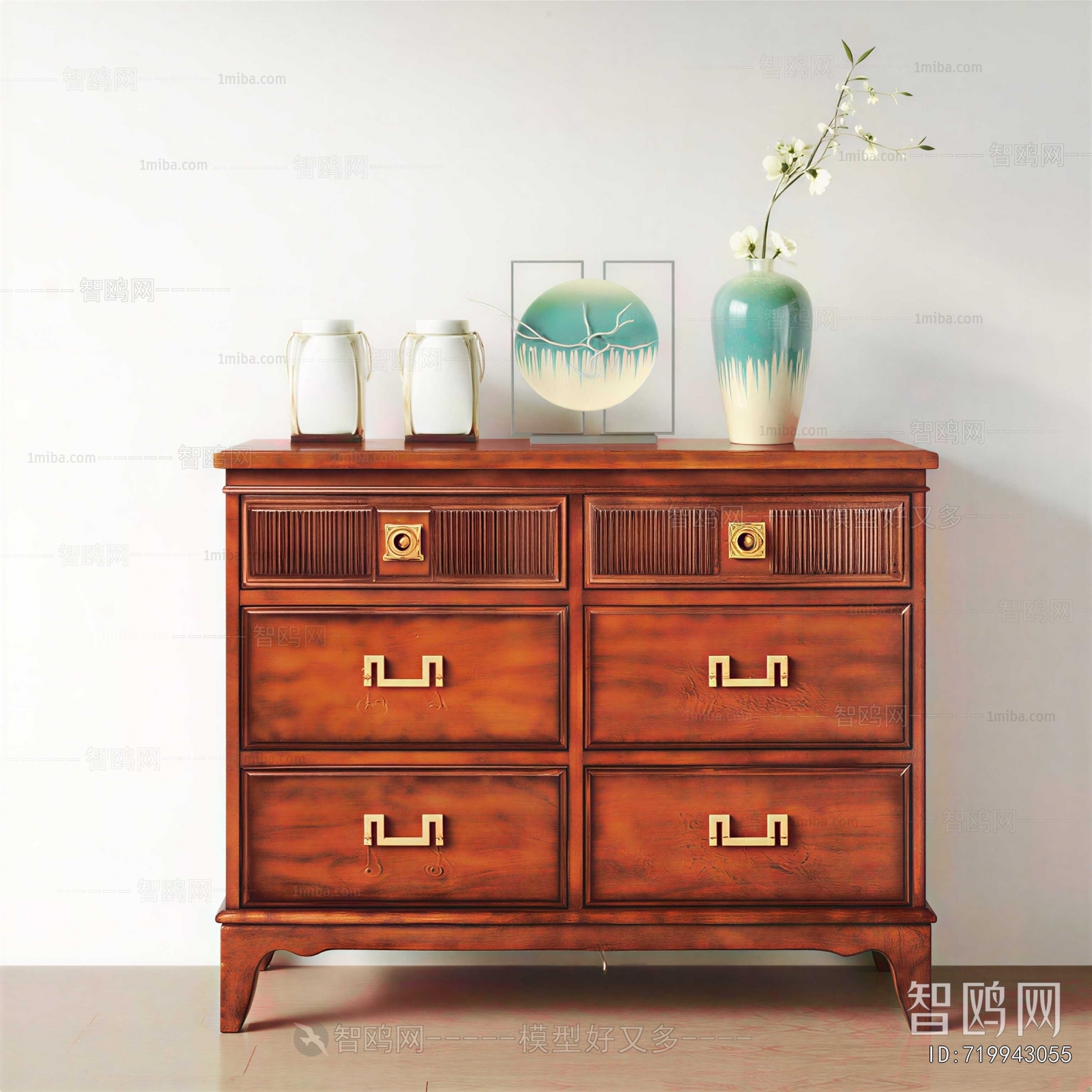 New Chinese Style Entrance Cabinet