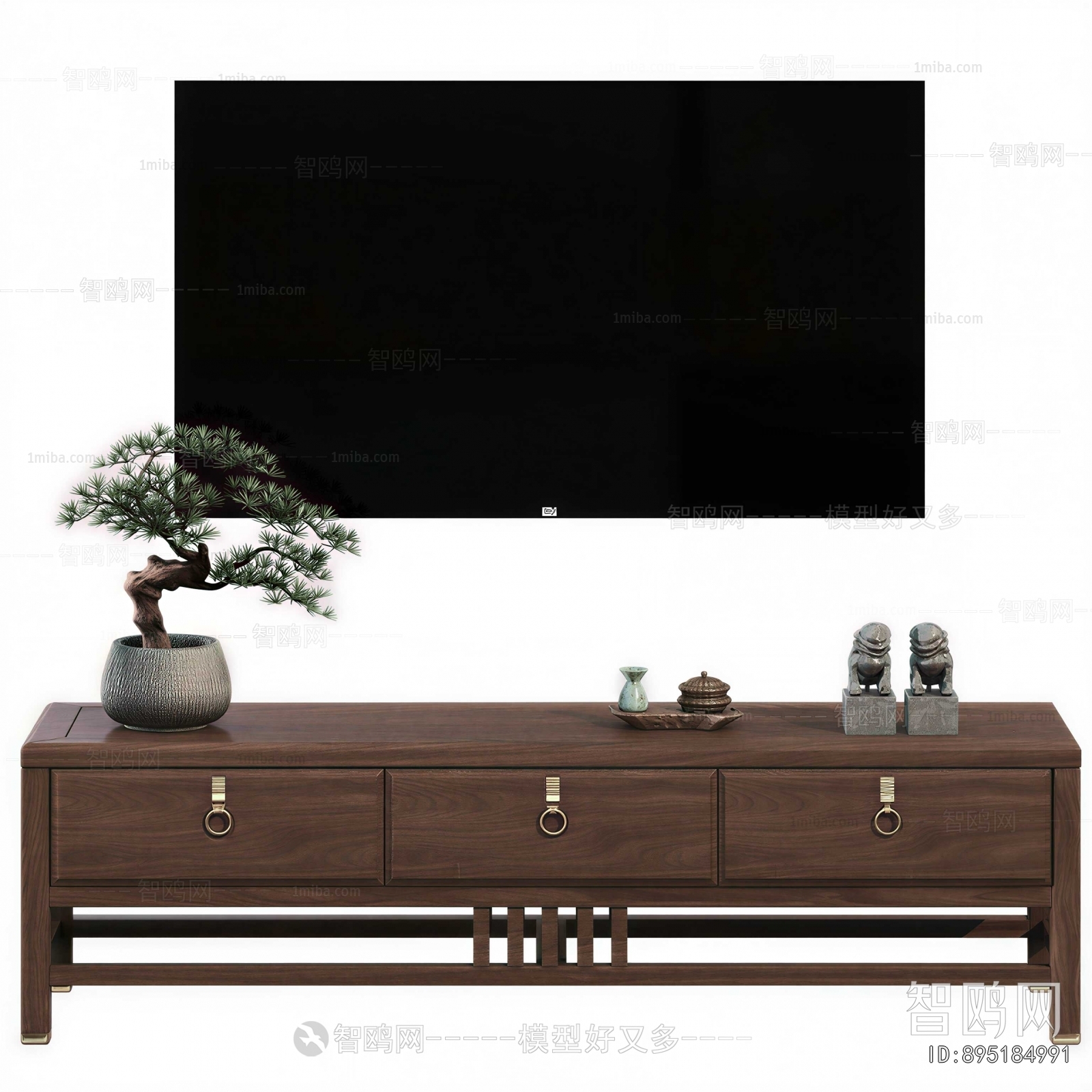 New Chinese Style TV Cabinet