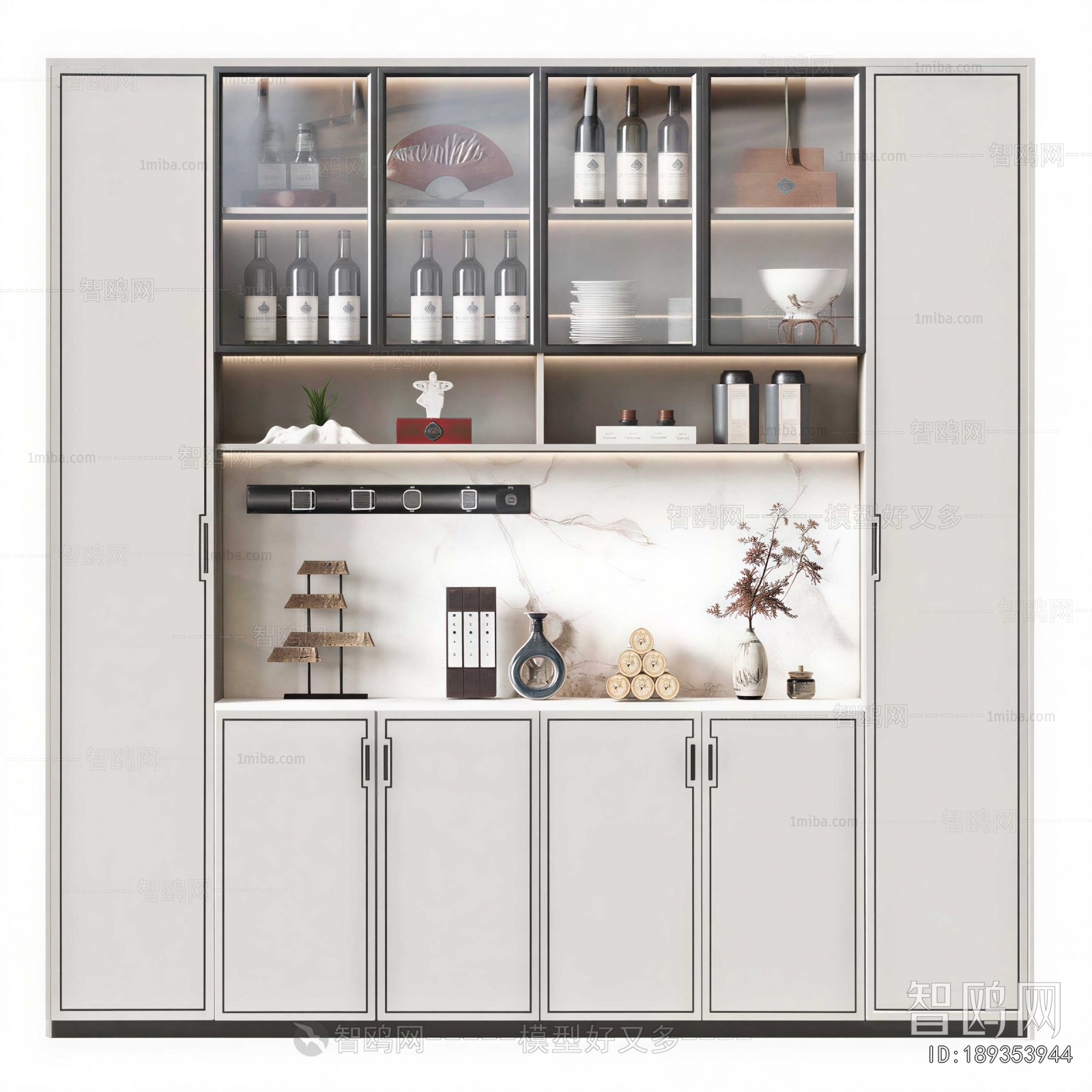 New Chinese Style Wine Cabinet