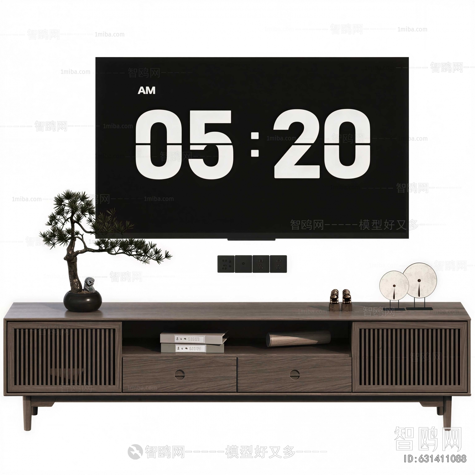 New Chinese Style TV Cabinet