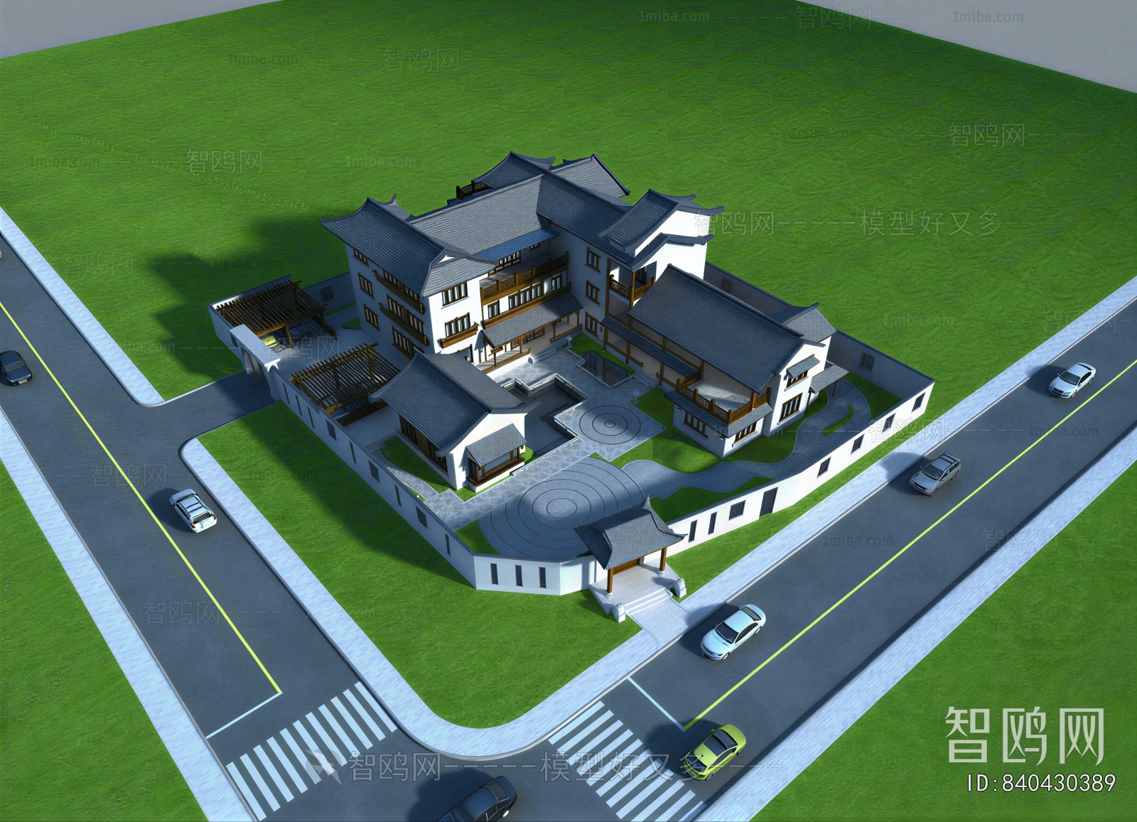 Chinese Style Architectural Bird's-eye View Planning