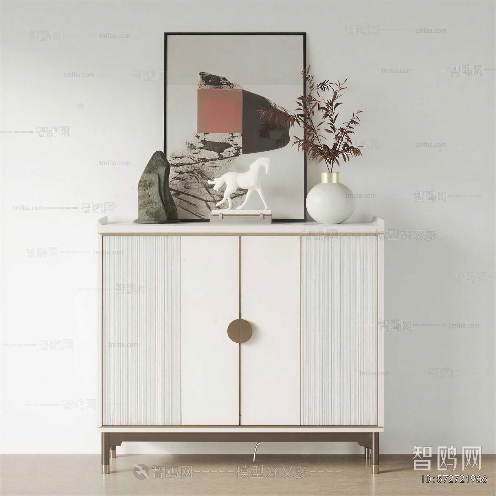 New Chinese Style Side Cabinet