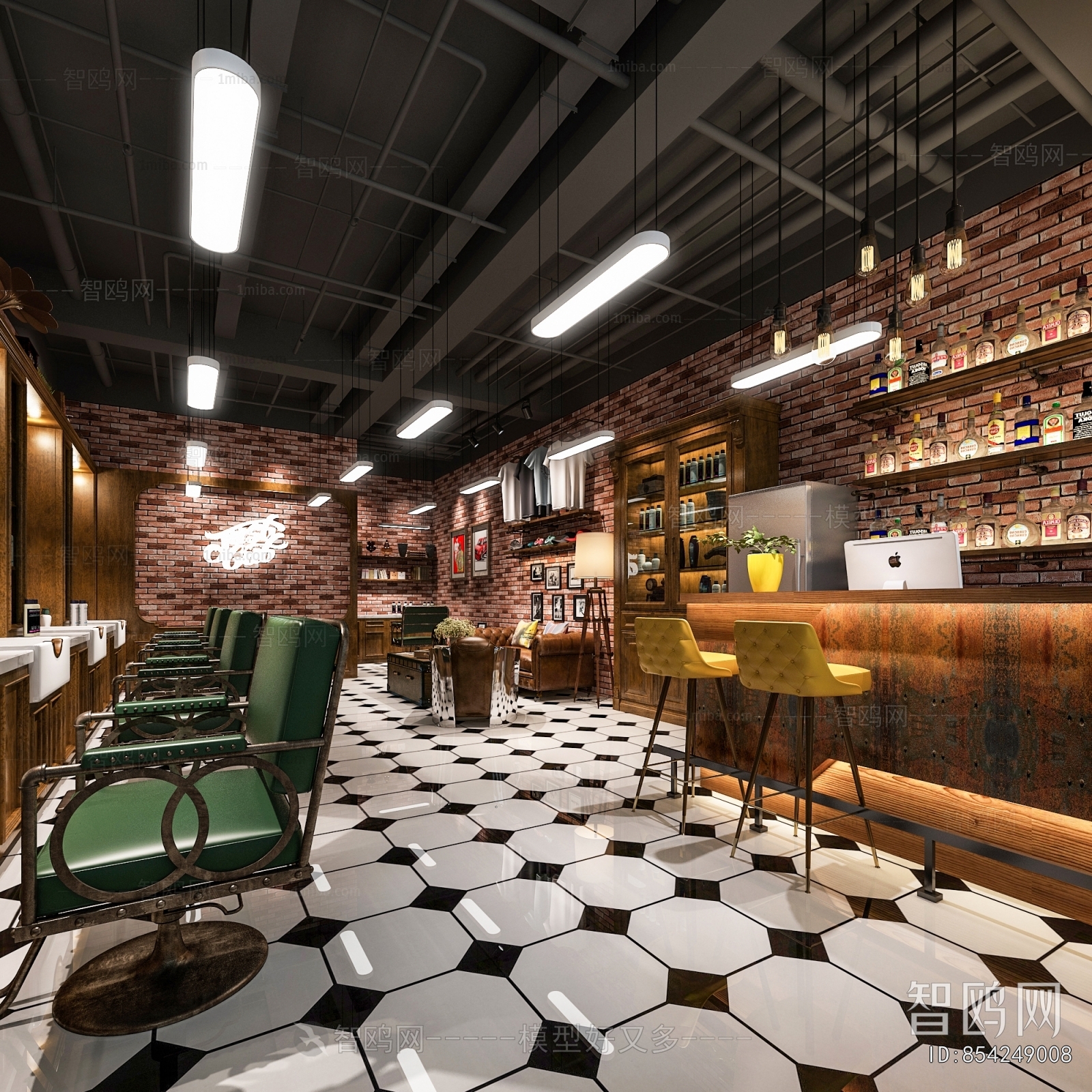 Industrial Style Barbershop