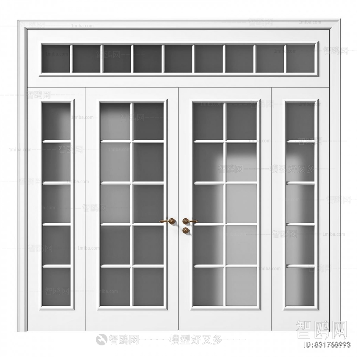 Simple European Style Double Door