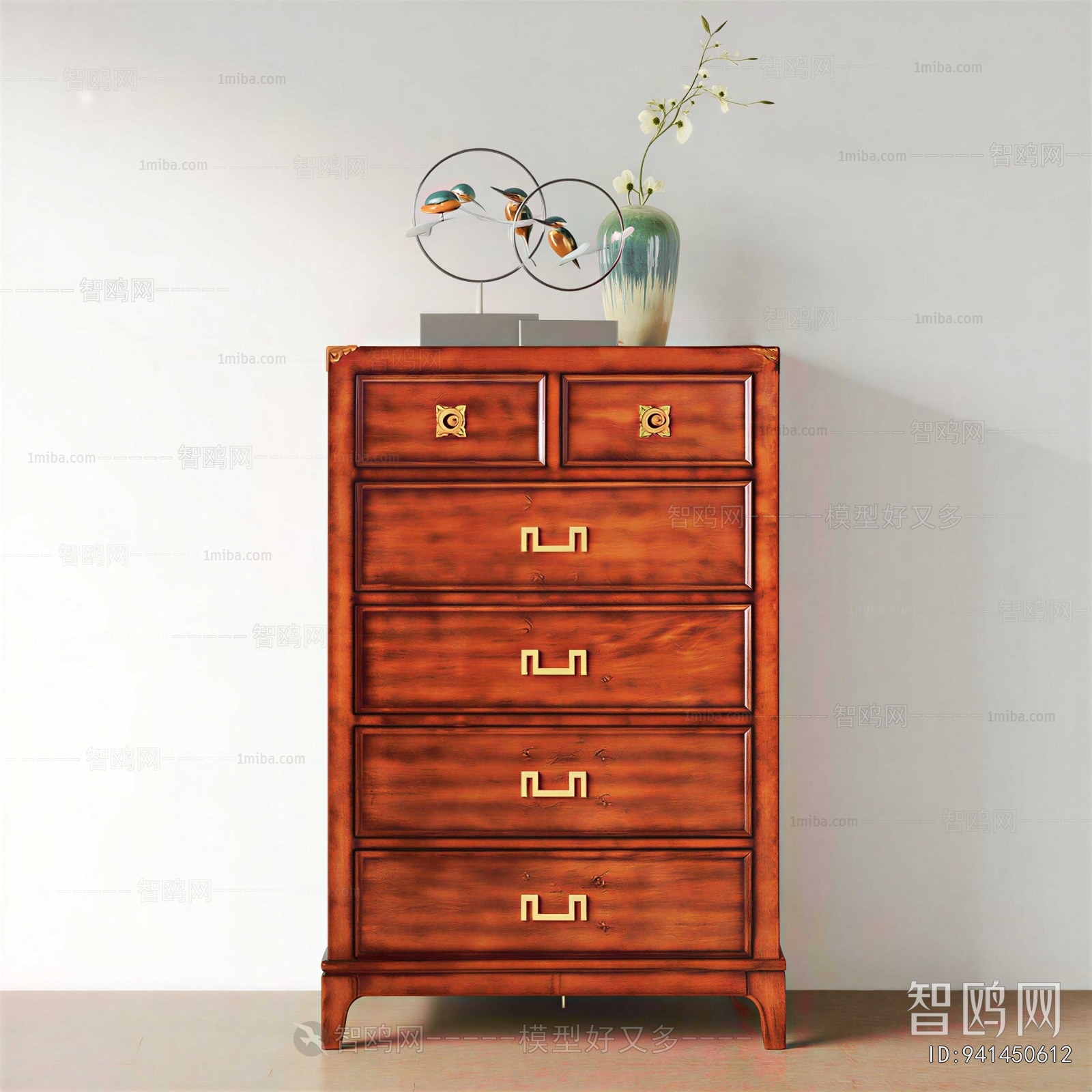 New Chinese Style Entrance Cabinet