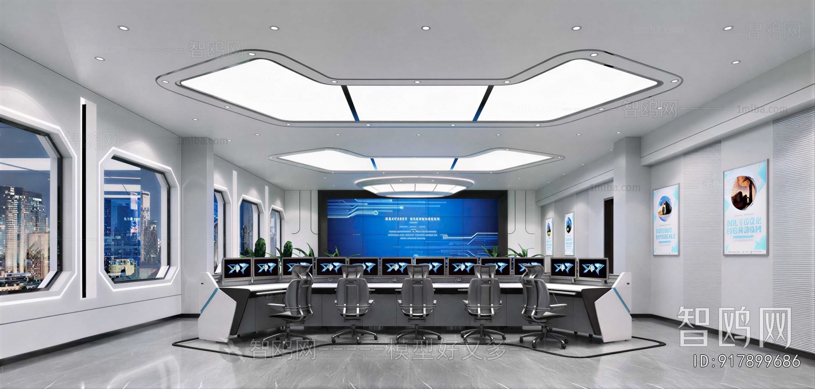 Modern Monitor Room