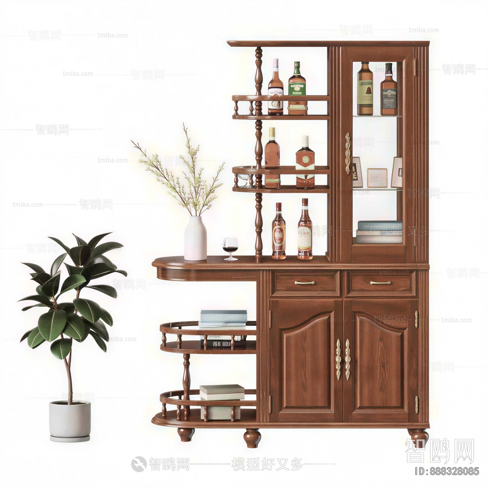 European Style Wine Cabinet