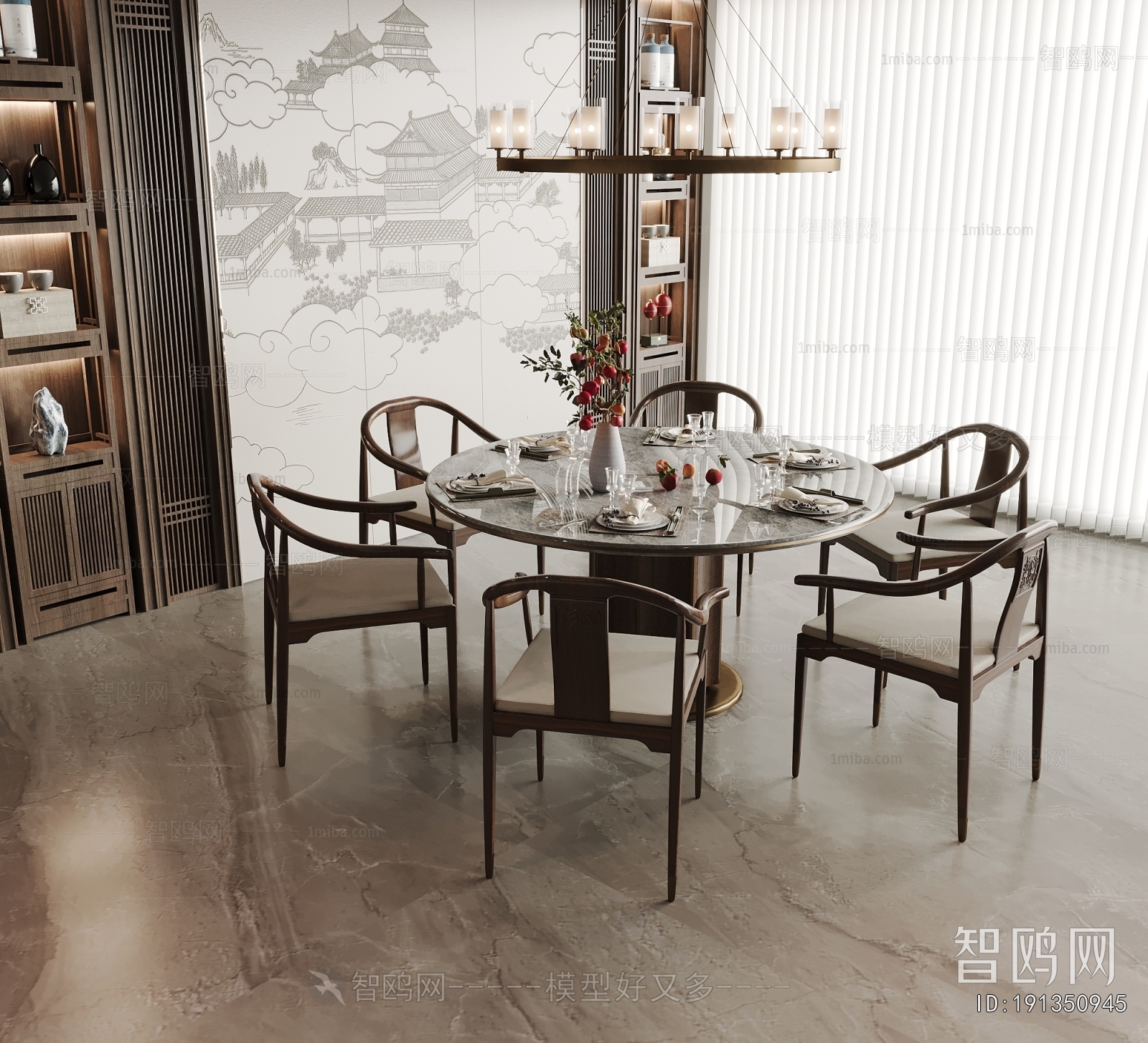 New Chinese Style Dining Table And Chairs