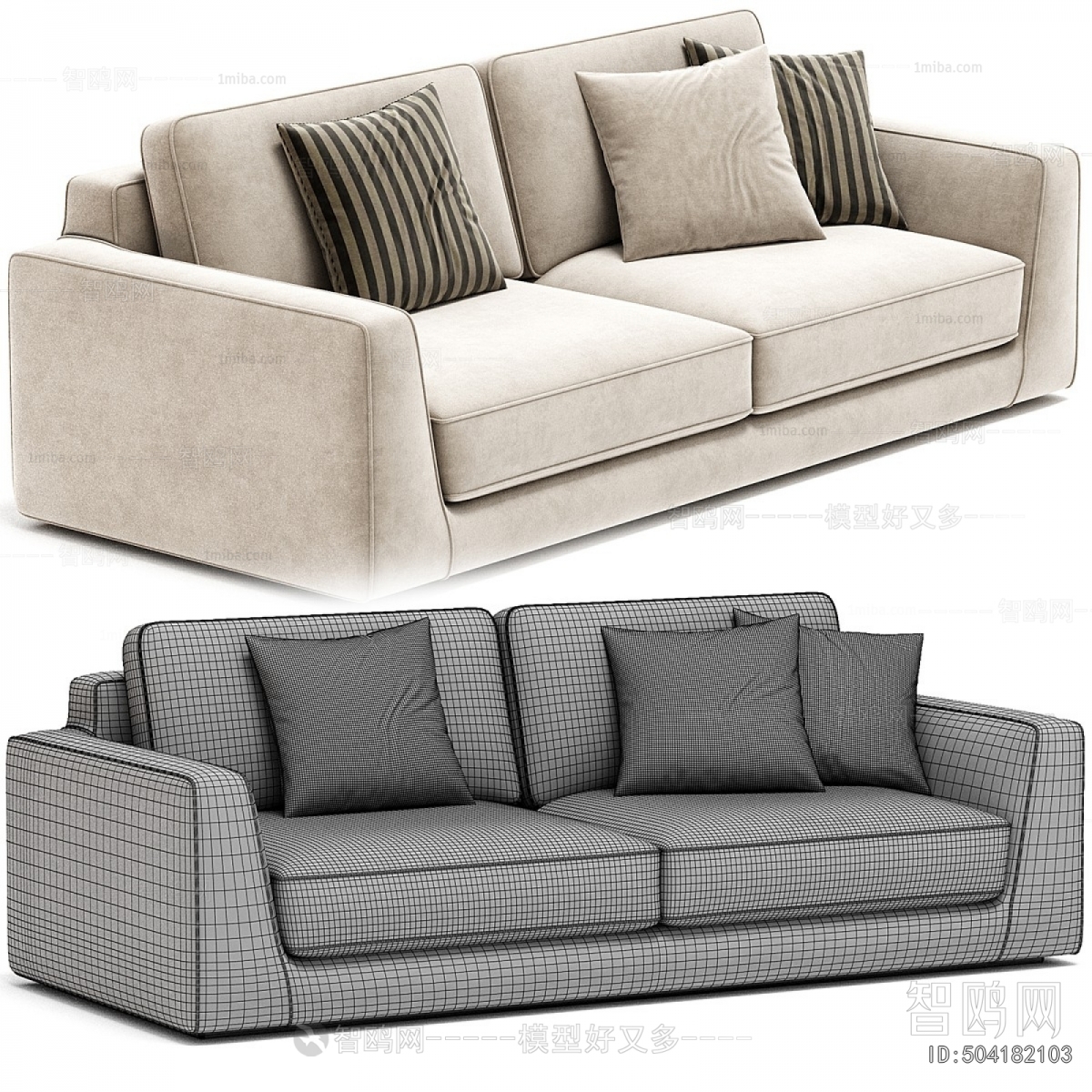 Modern Three-seat Sofa