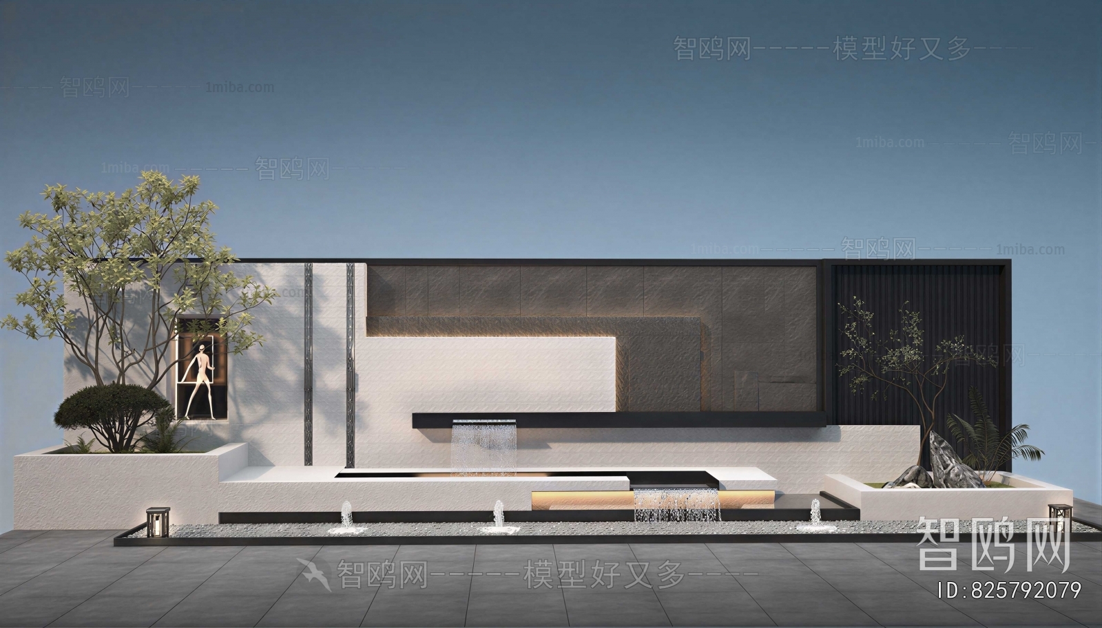 Modern Rockery Waterscape