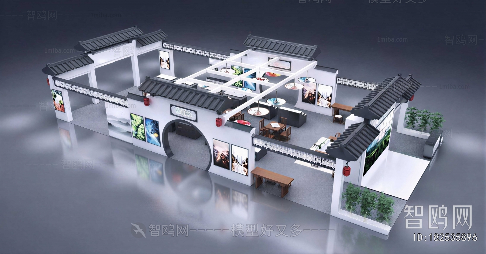 New Chinese Style Exhibition Hall