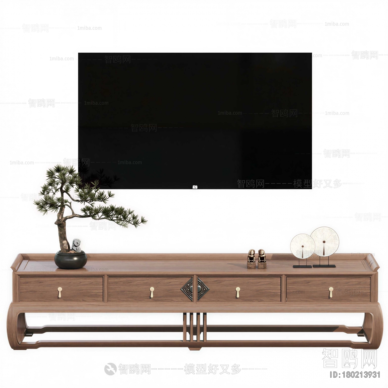New Chinese Style TV Cabinet