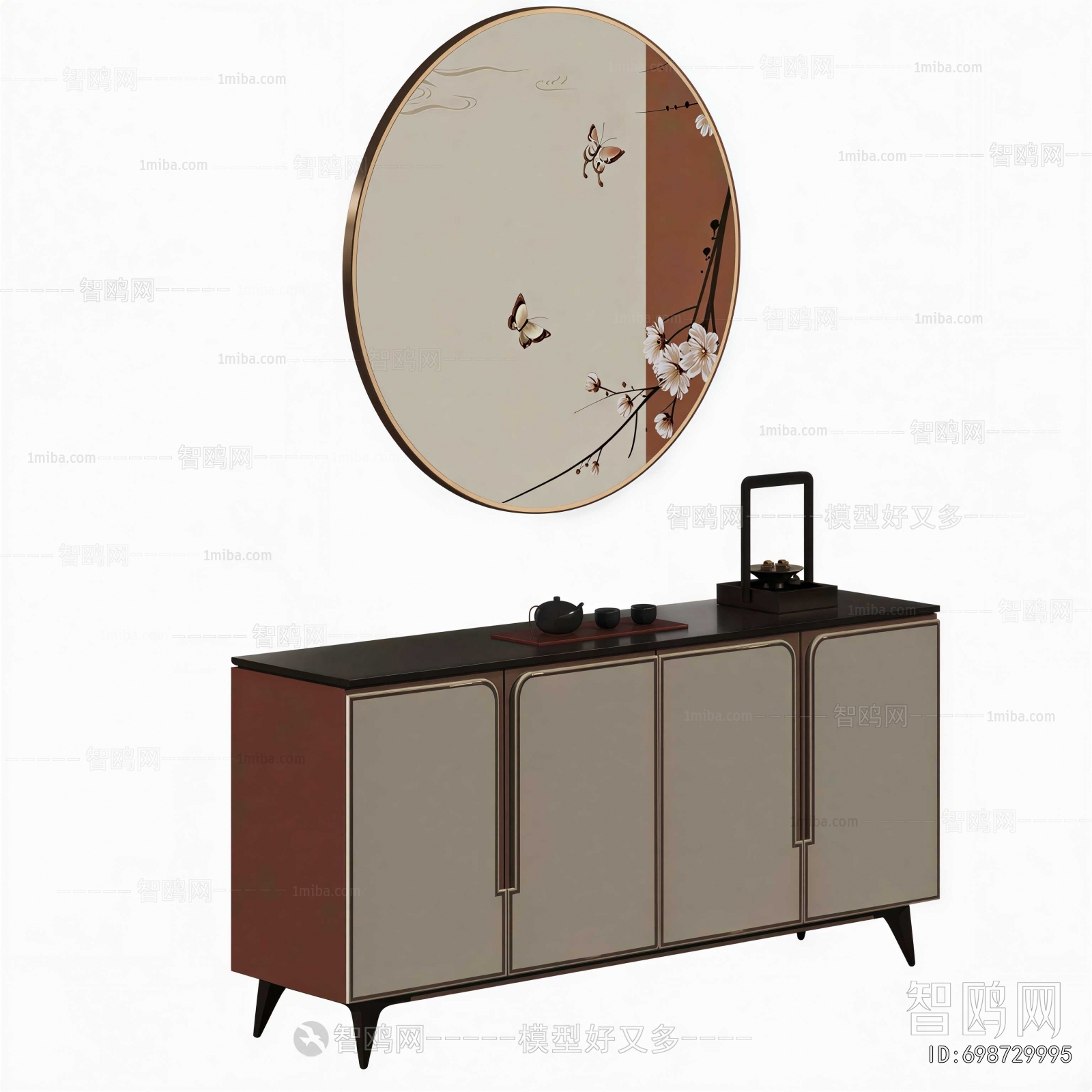 New Chinese Style Side Cabinet