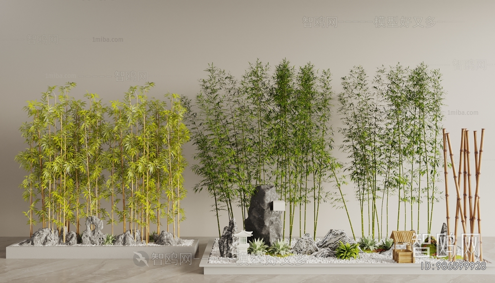 New Chinese Style Plant Landscaping