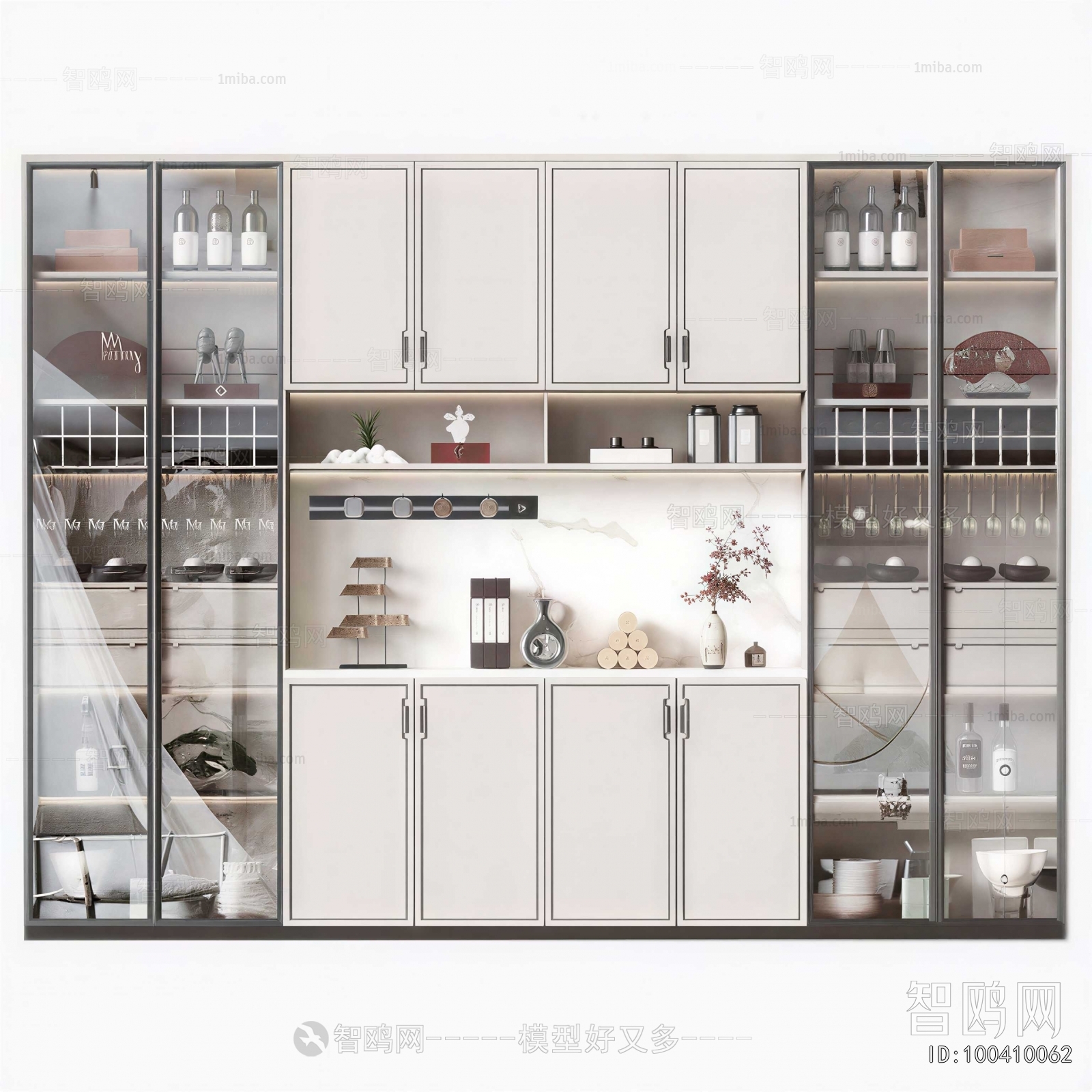 New Chinese Style Wine Cabinet