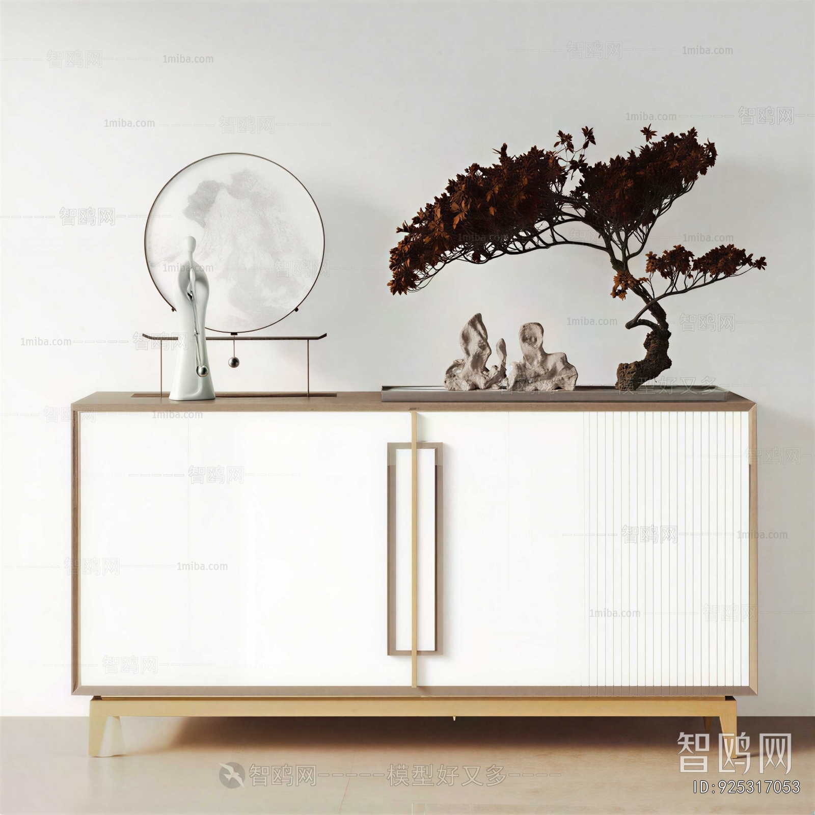 New Chinese Style Entrance Cabinet