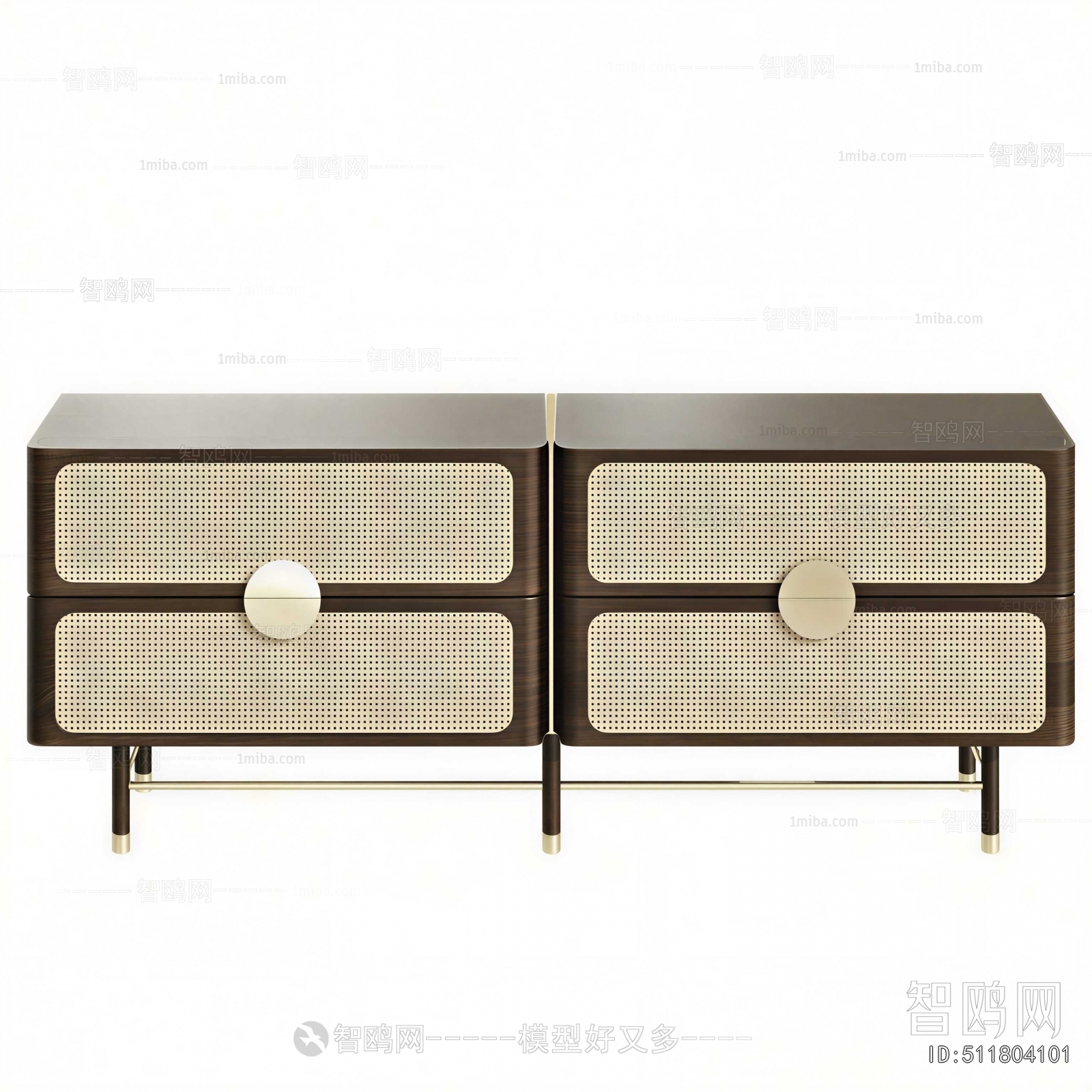 Wabi-sabi Style Bedside Cupboard