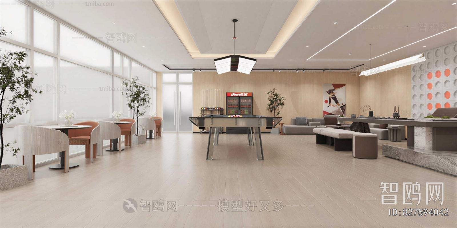 Modern Billiard Room