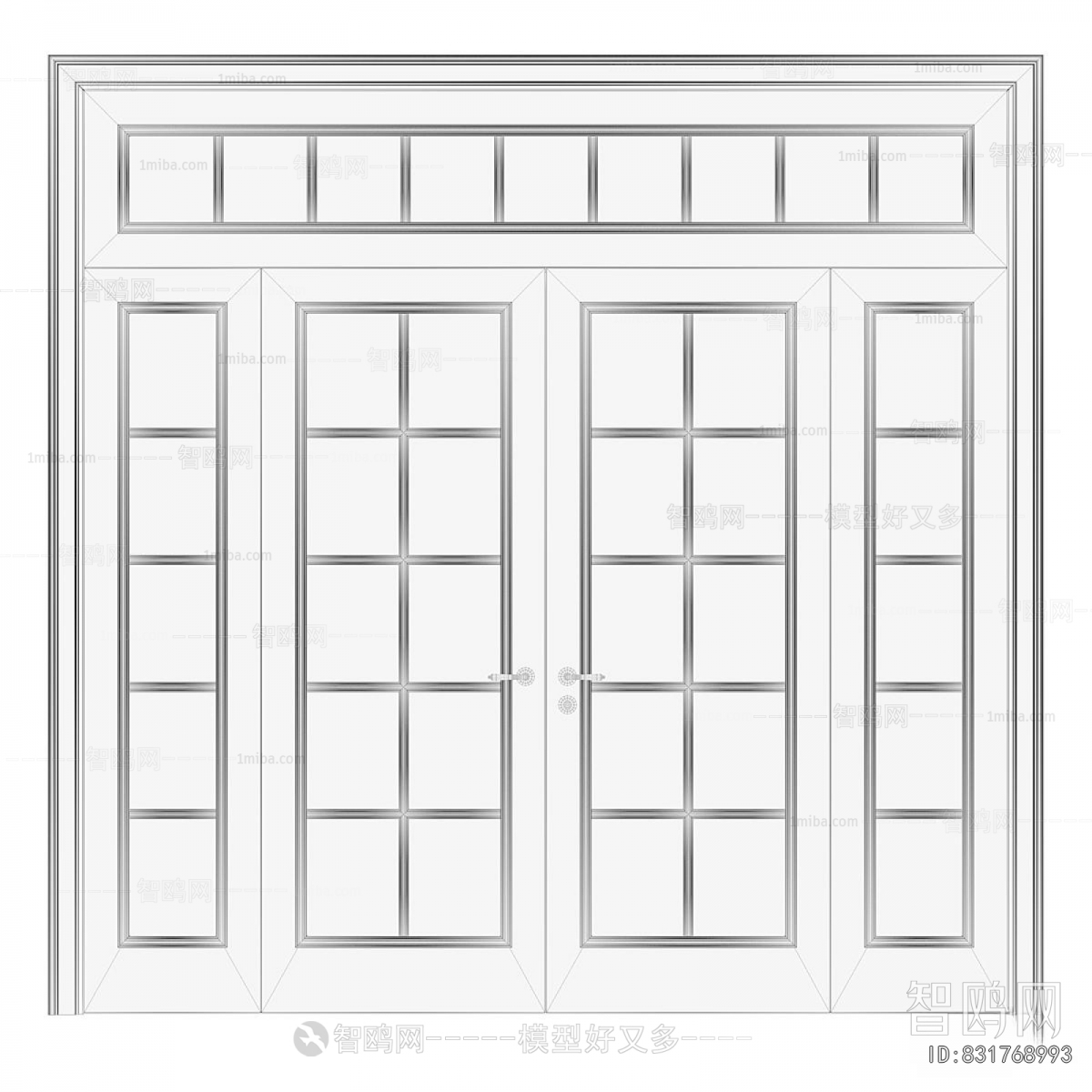 Simple European Style Double Door