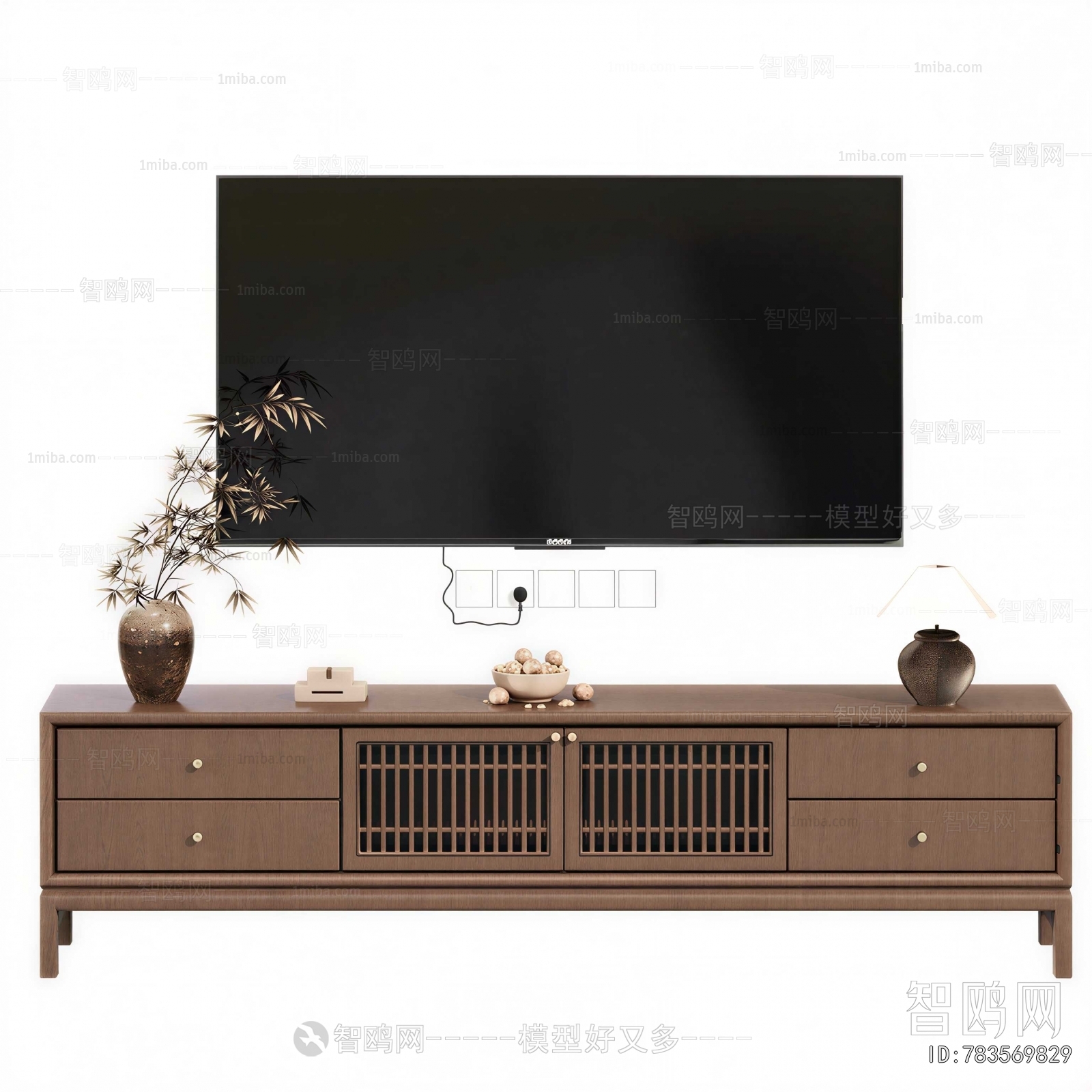 New Chinese Style TV Cabinet