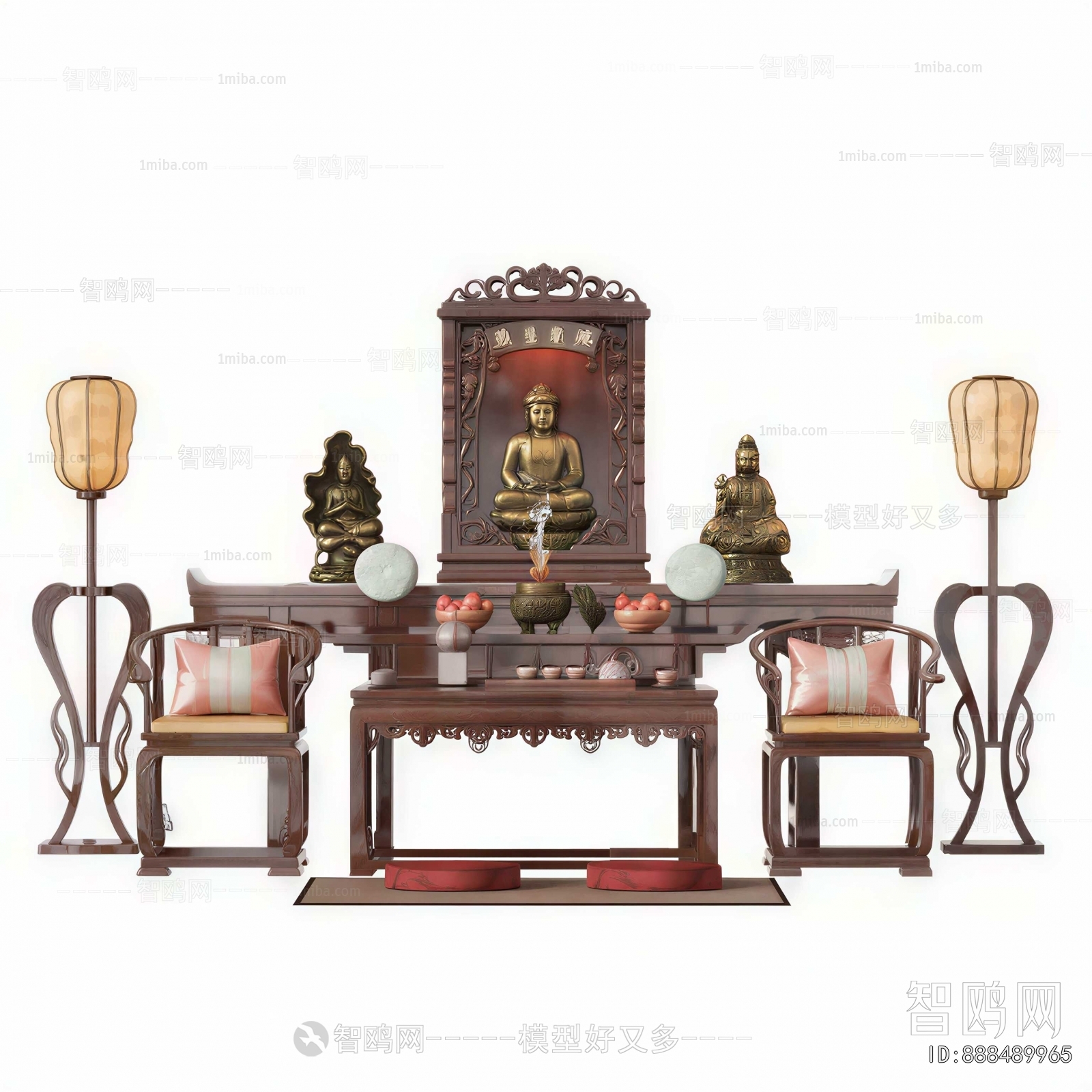New Chinese Style Buddhist Niche