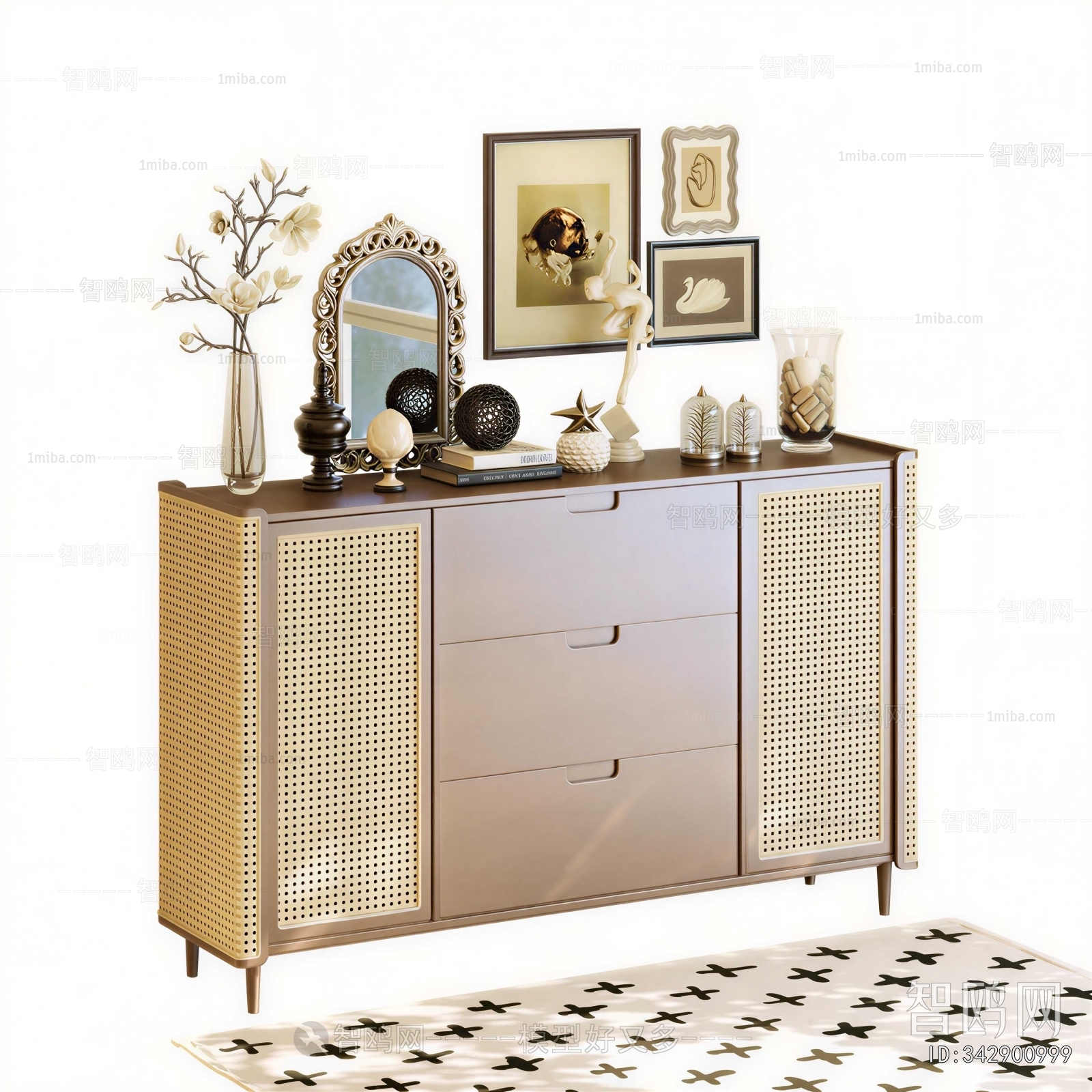 French Style Entrance Cabinet