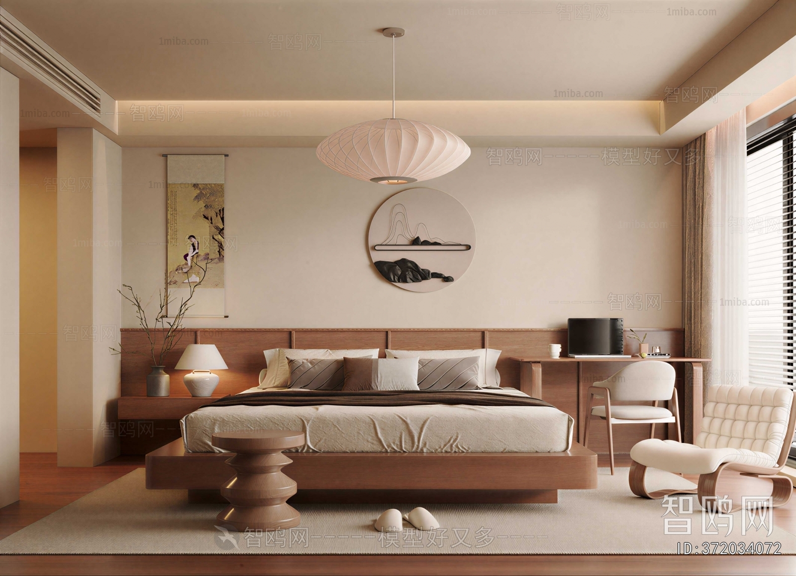 Wabi-sabi Style Bedroom