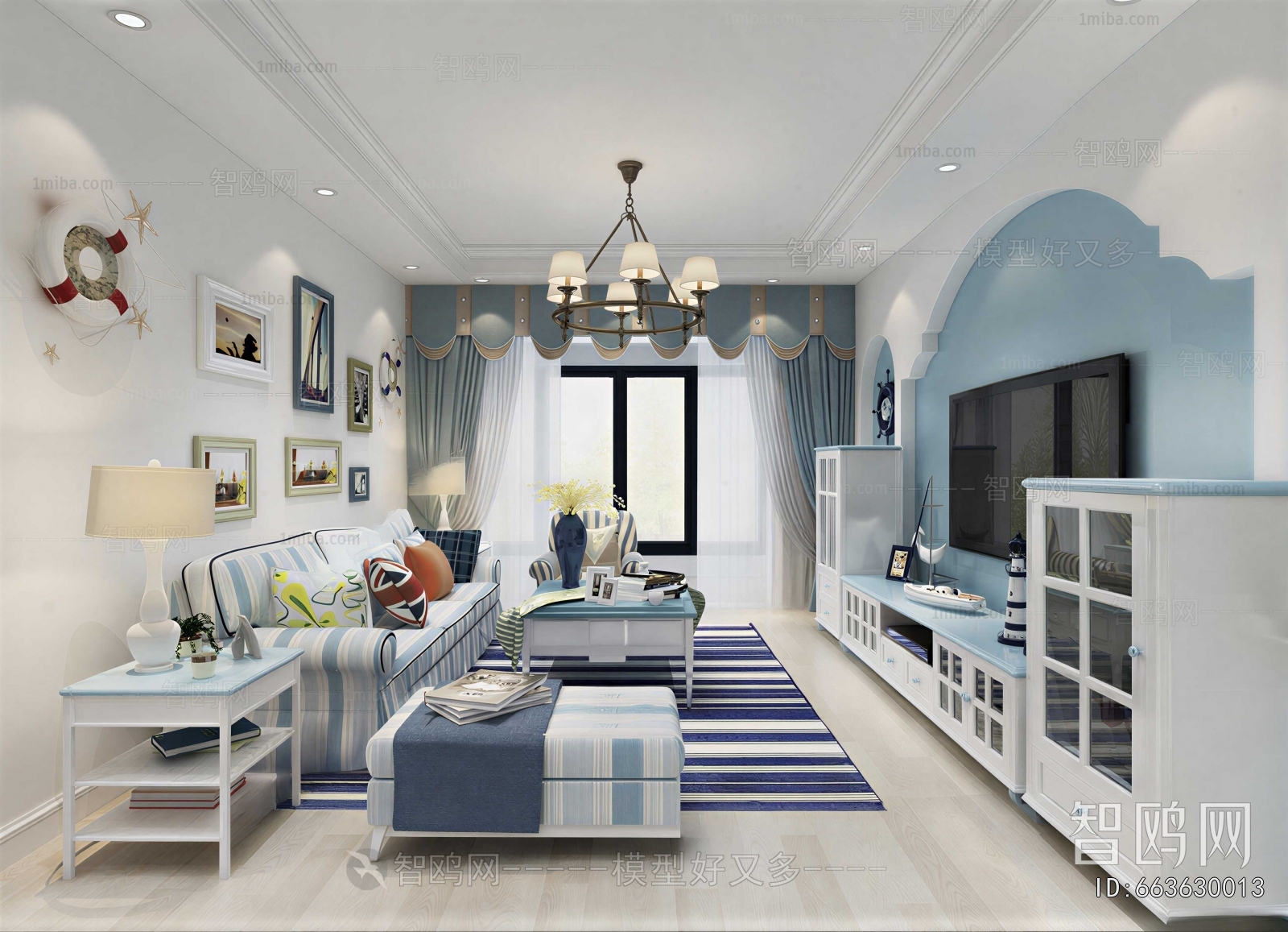 Mediterranean Style A Living Room