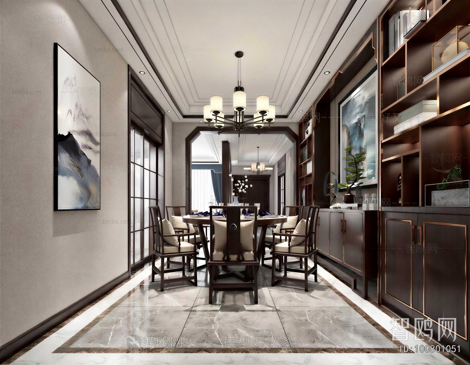 New Chinese Style Dining Room