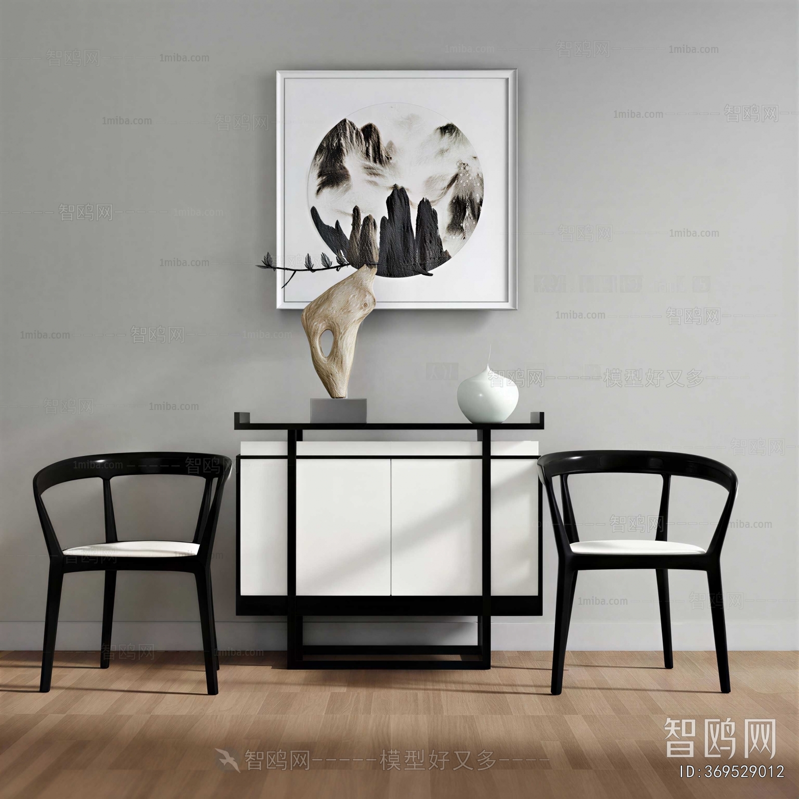 New Chinese Style Side Cabinet