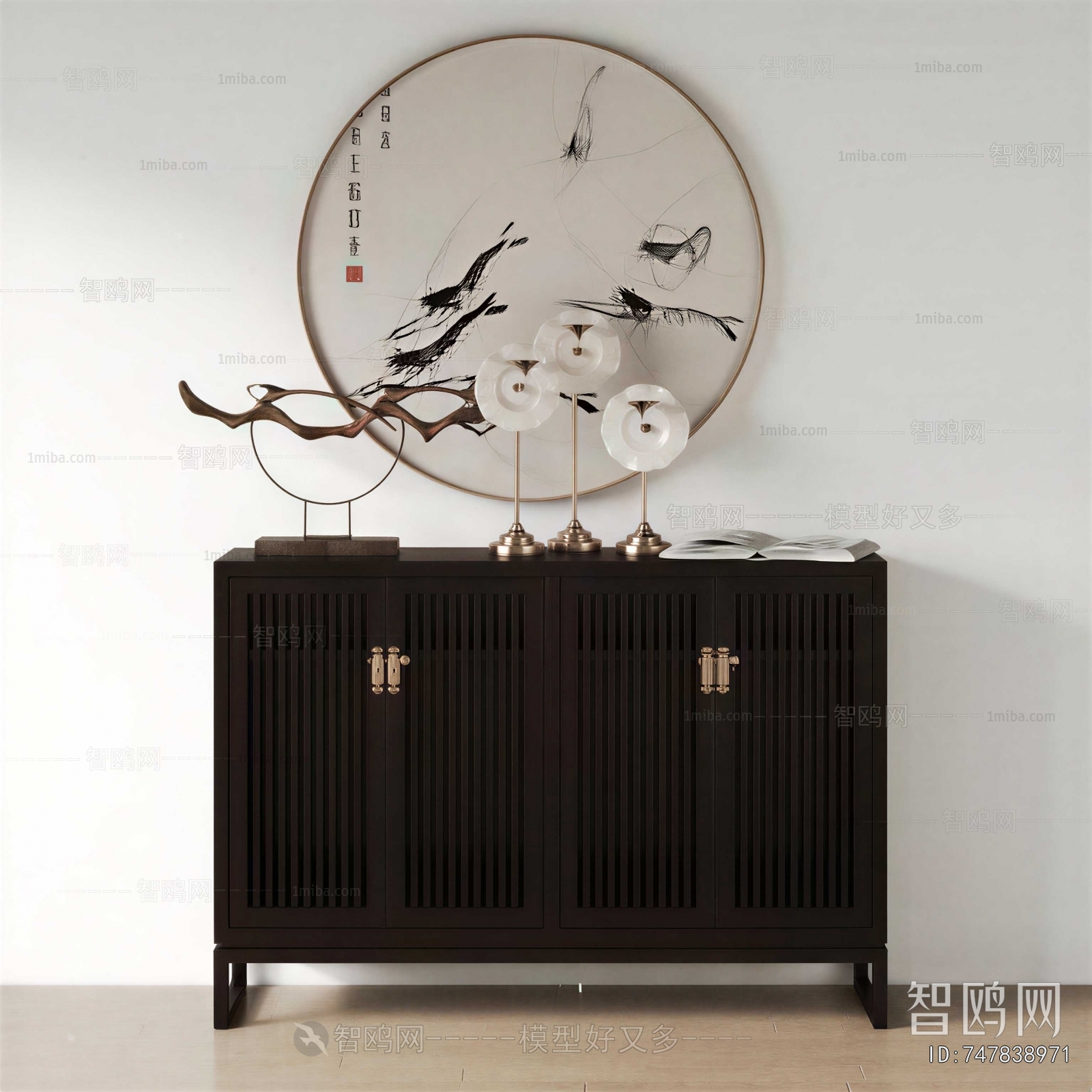 New Chinese Style Entrance Cabinet