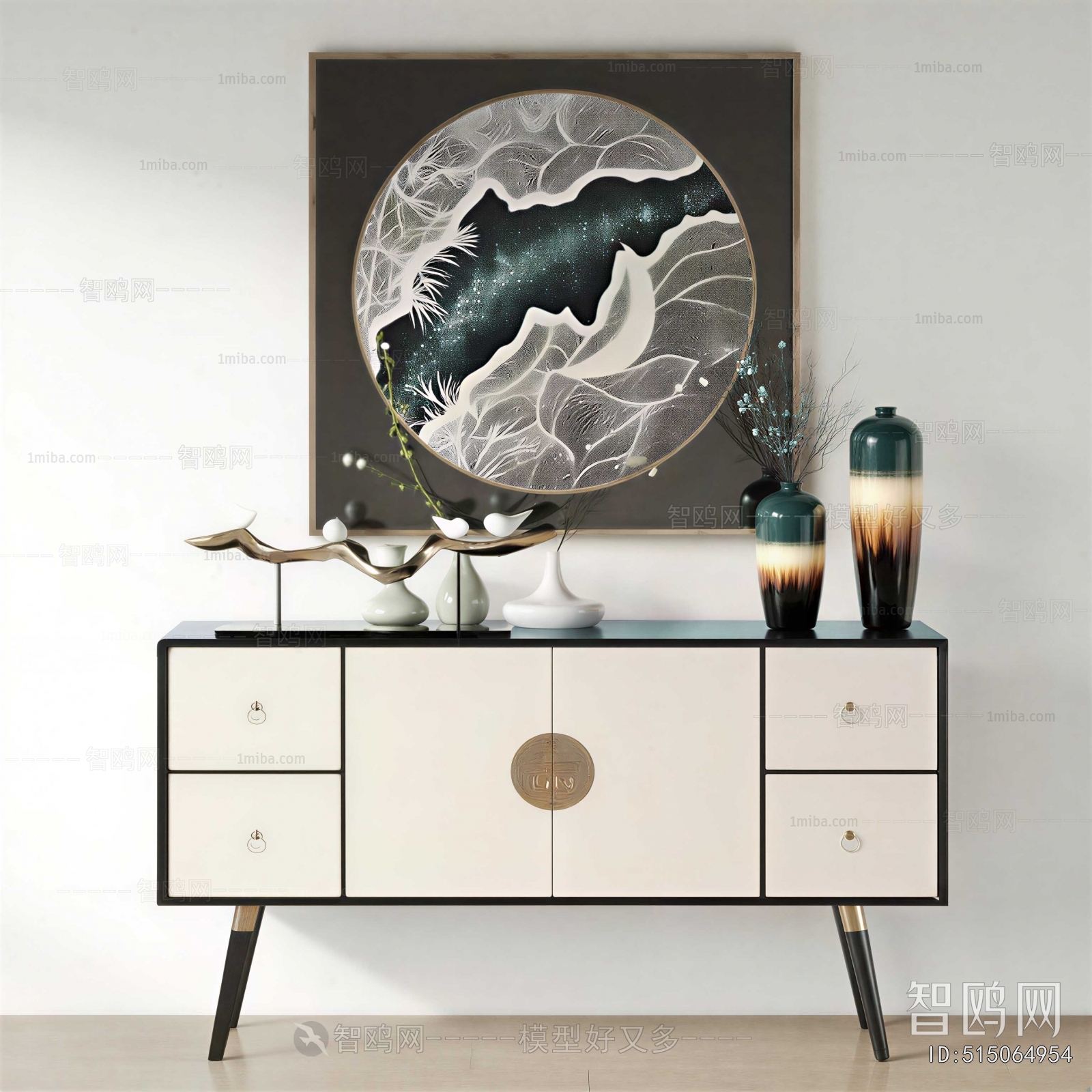 New Chinese Style Entrance Cabinet