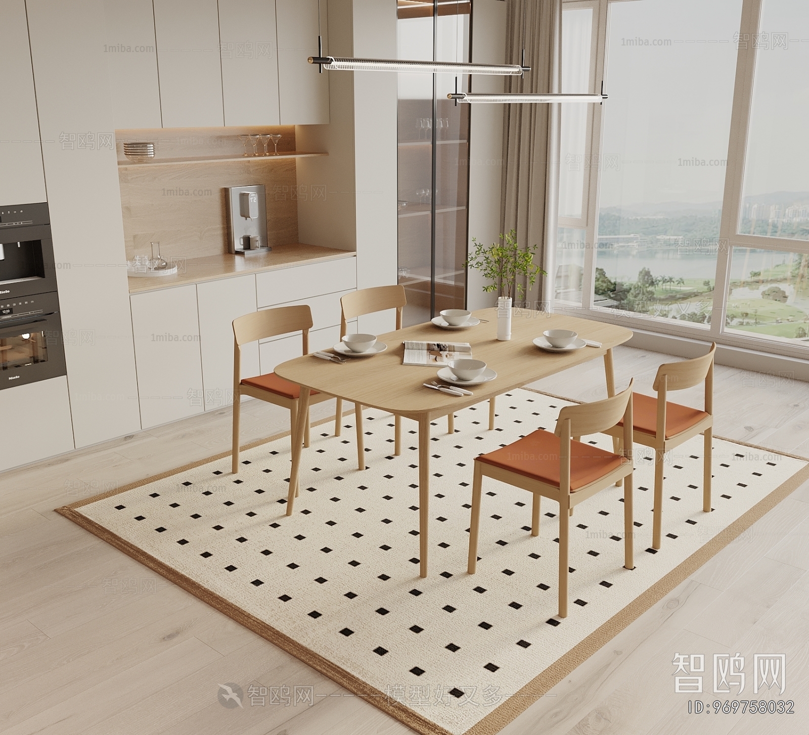 Nordic Style Dining Table And Chairs