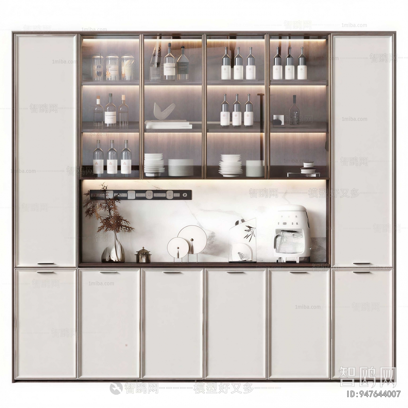 New Chinese Style Wine Cabinet