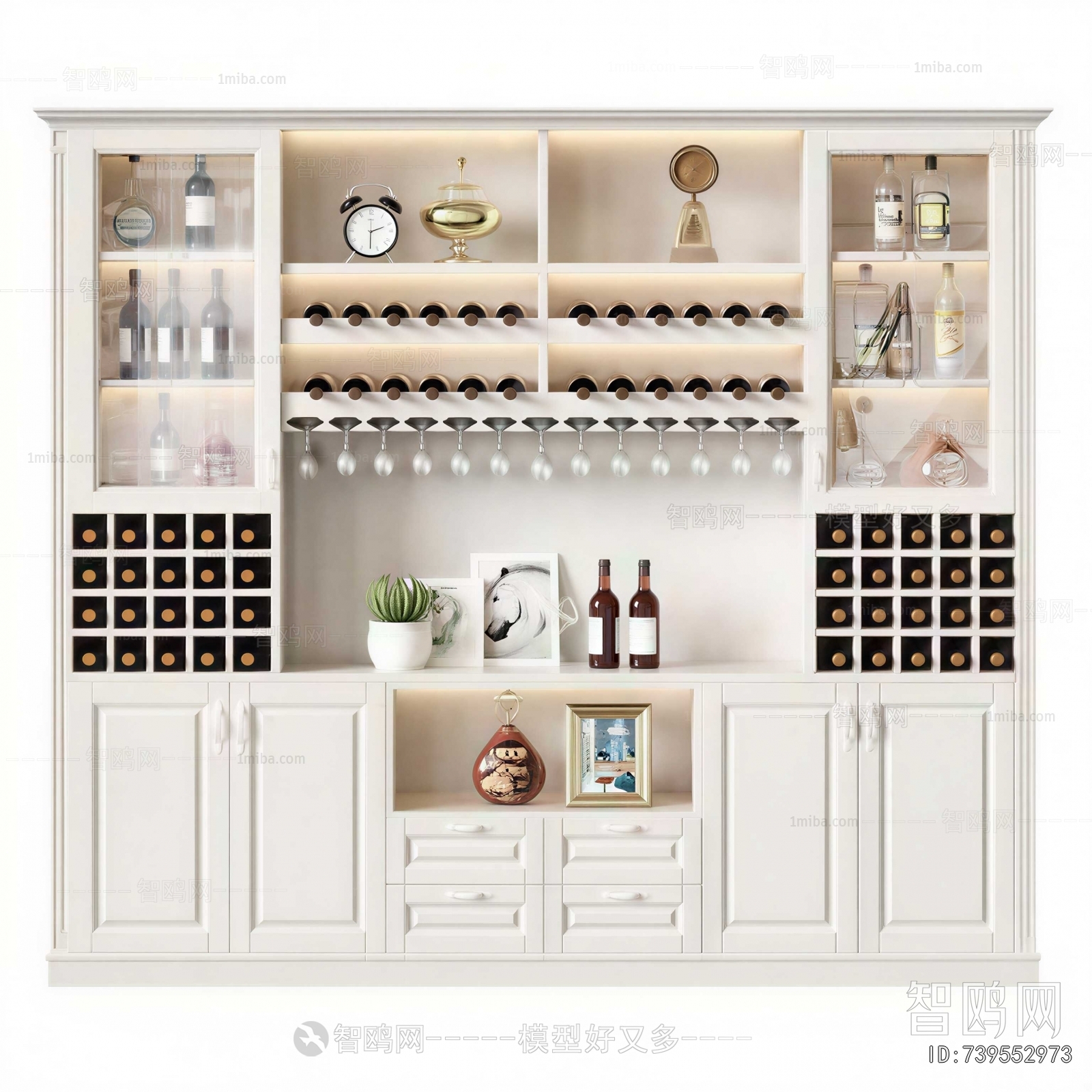 European Style Wine Cabinet