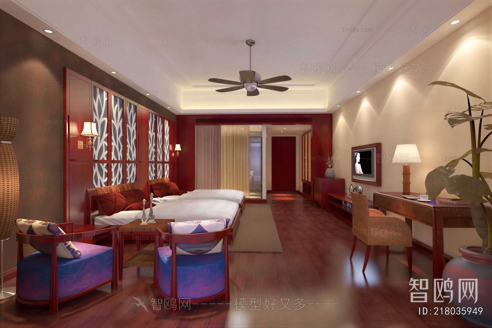 New Chinese Style Guest Room