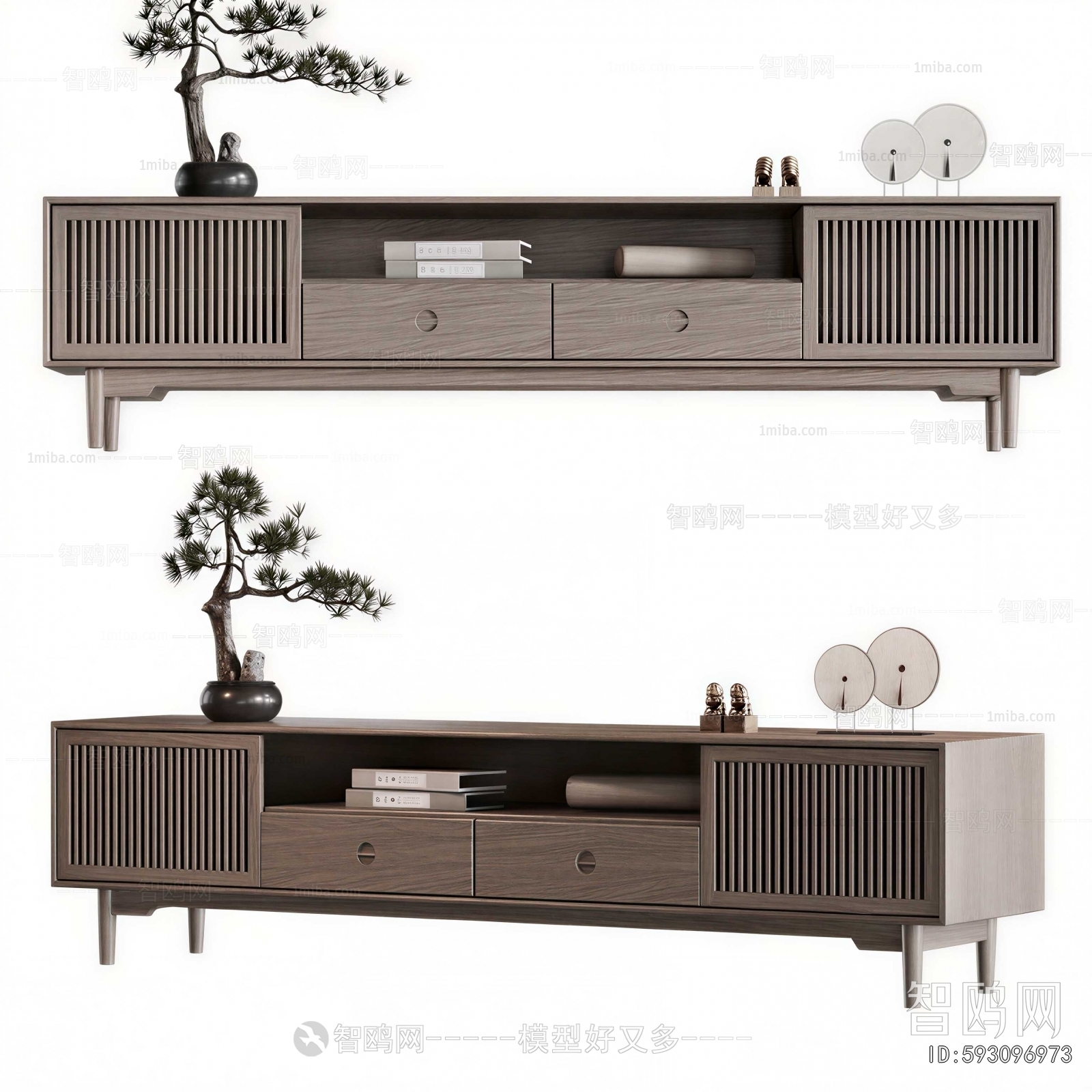 New Chinese Style TV Cabinet