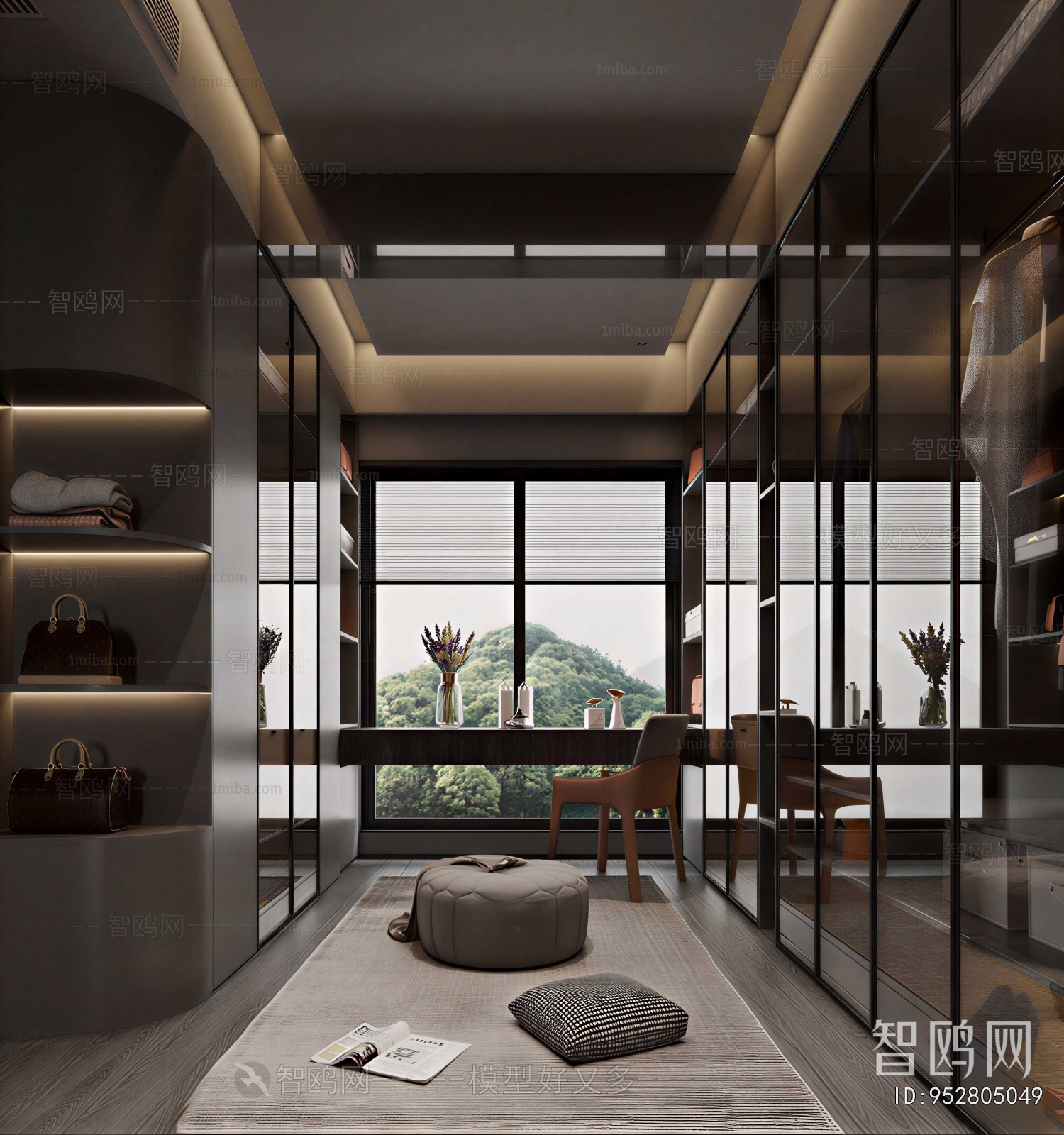 Modern Clothes Storage Area