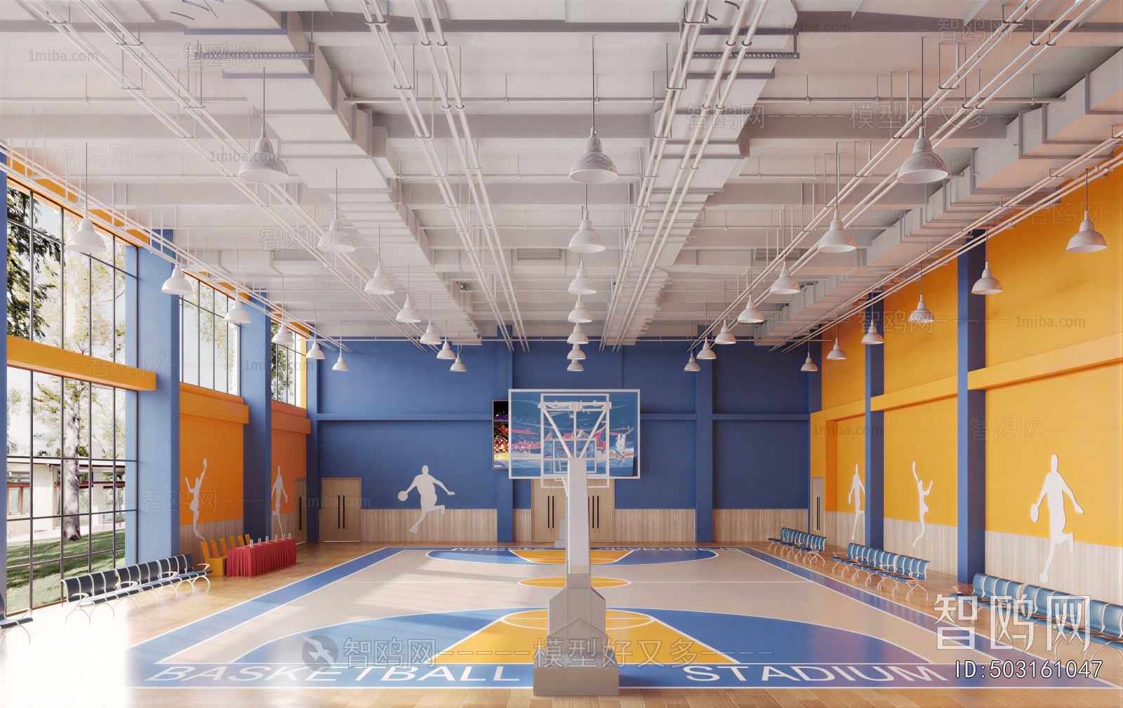 Modern Basketball Arena