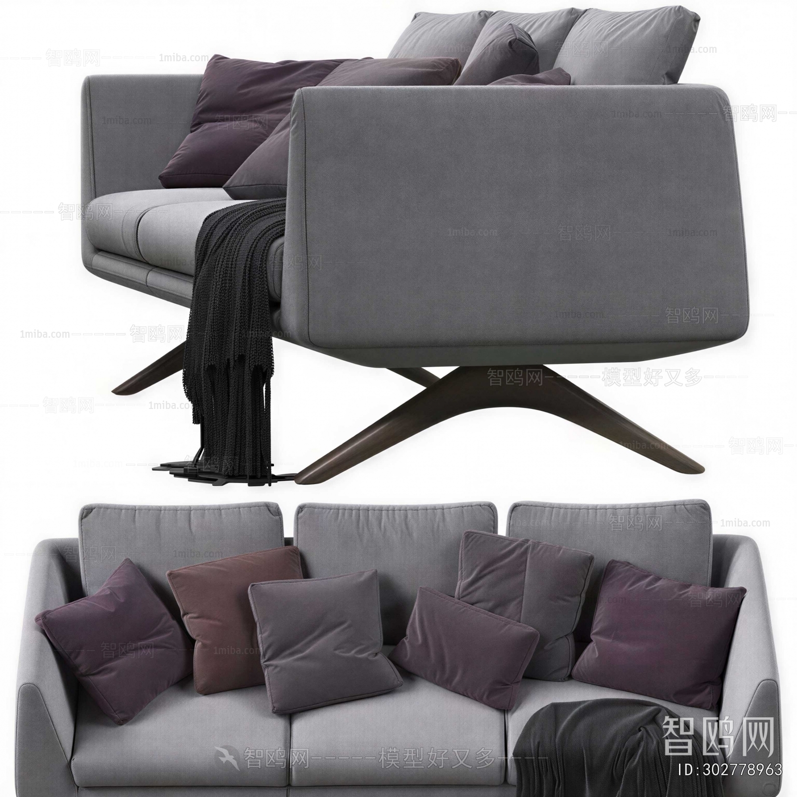 Modern Three-seat Sofa
