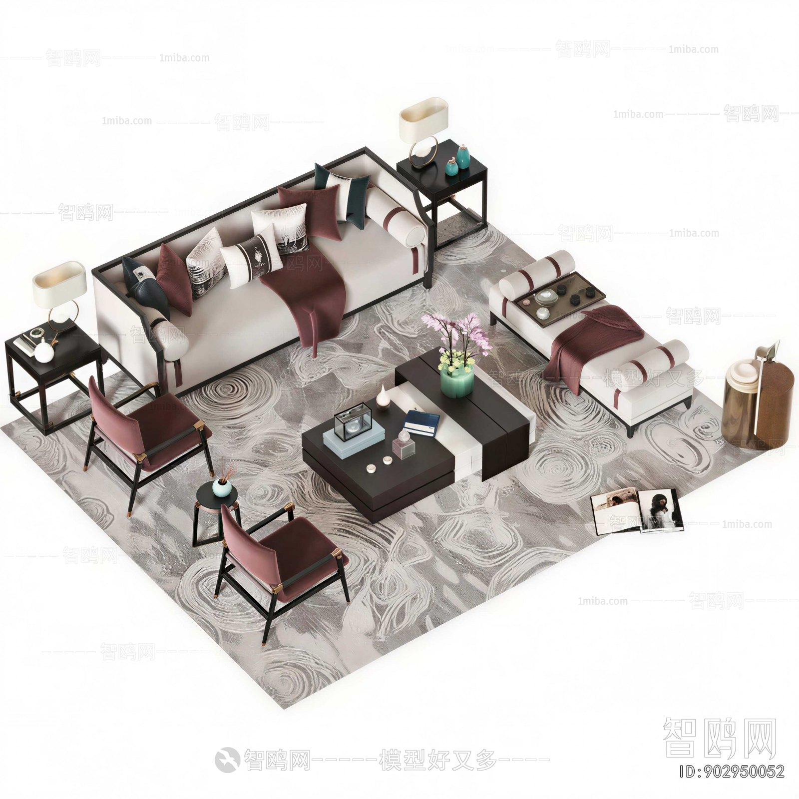 New Chinese Style Sofa Combination