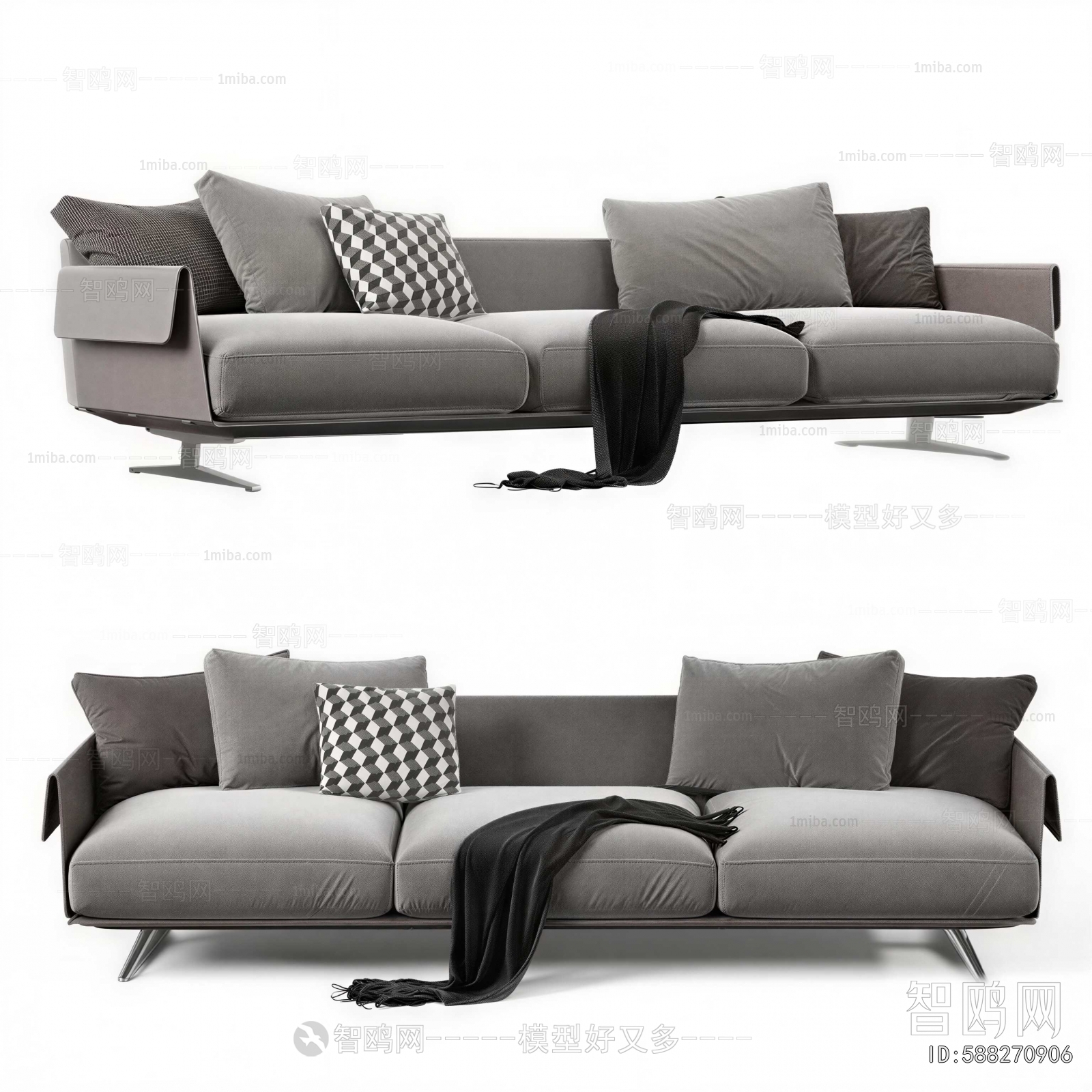 Modern Three-seat Sofa